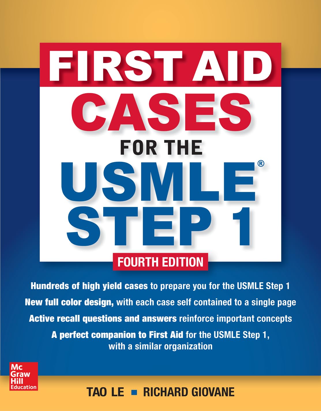 USMLE Step 1 First Aid Cases Fourth Edition - Essential Medical Study Guide for Exam Prep & Clinical Practice