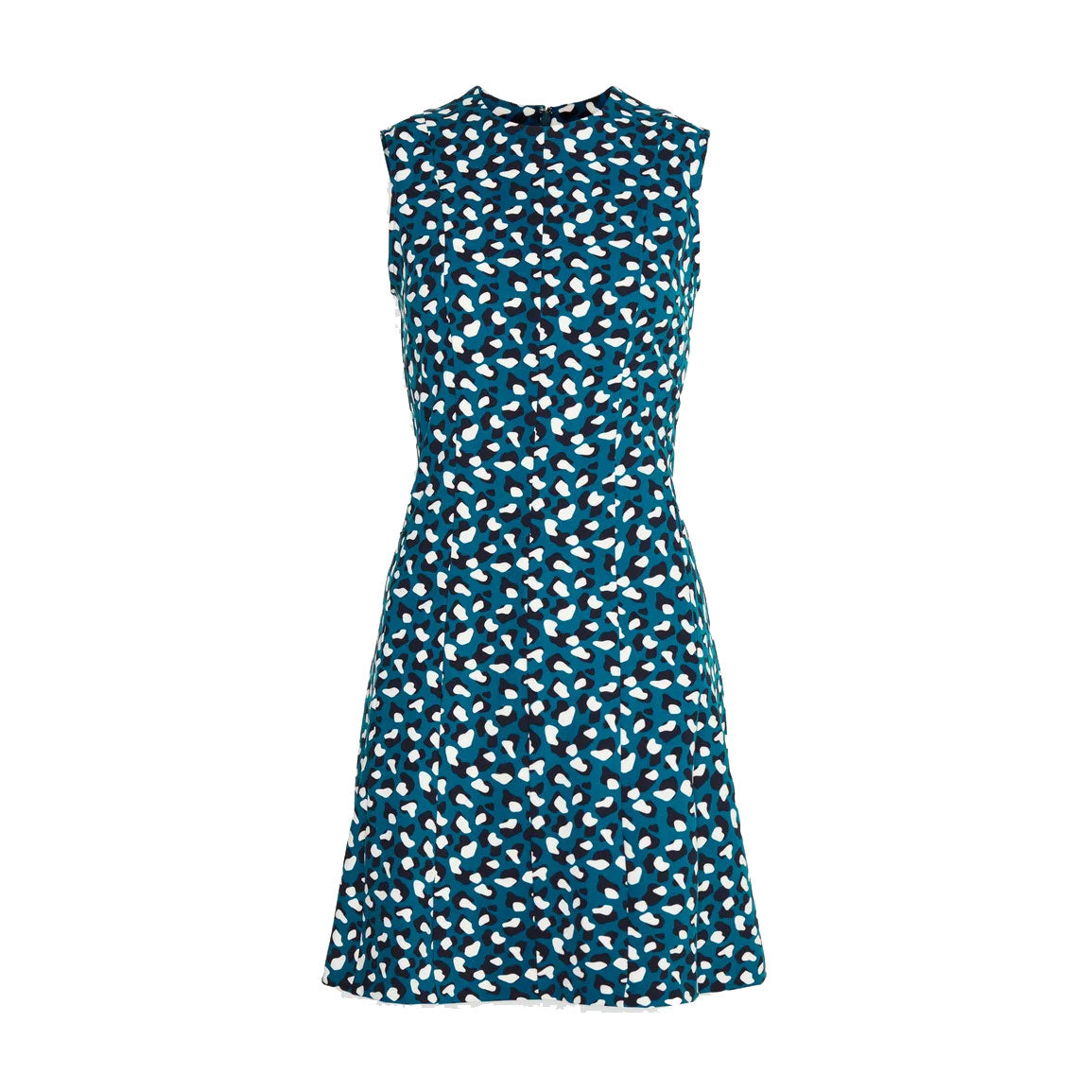 J. Lindeberg Jasmin Printed Blue Women's Golf Dress – Stylish & Comfortable for Golfing, Tennis & Summer Outings