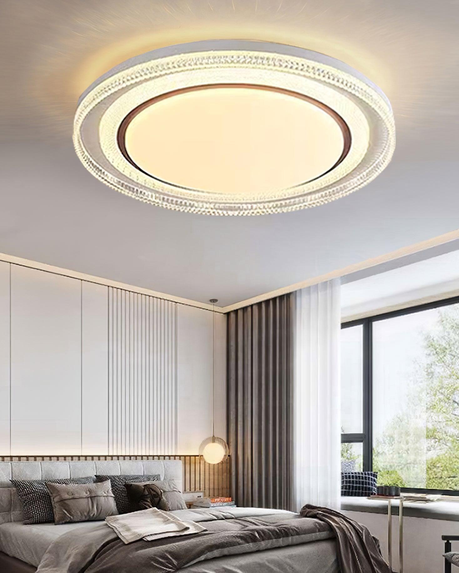 Milagro Modern Ceiling Light Fixture - Energy Efficient LED Flush Mount for Living Room, Bedroom, Kitchen - Dimmable Bright Lighting for Home & Office Decor
