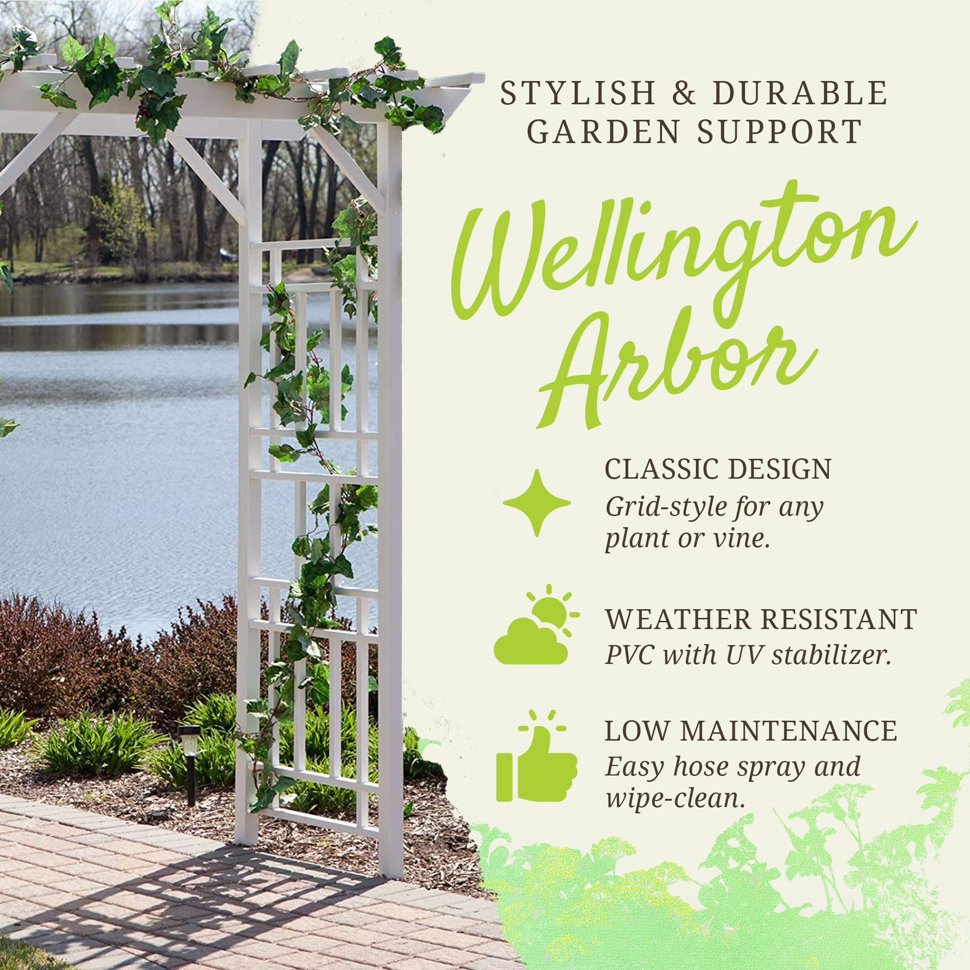 Dura-Trel Outdoor Garden Arch - 72