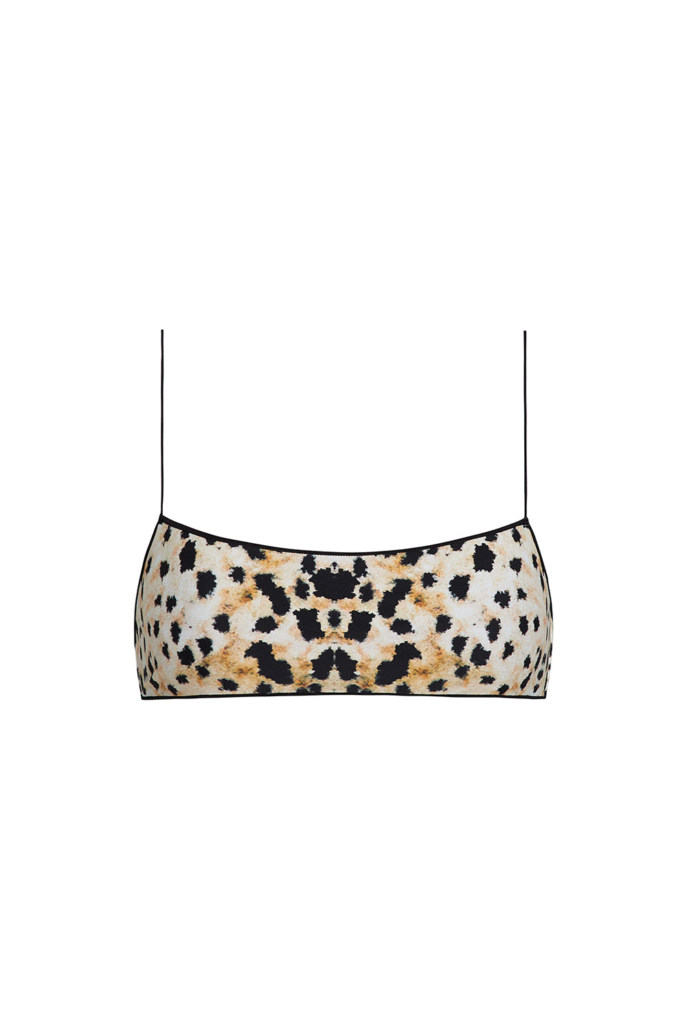 C Bralette in Baby Cheetah Print - Comfortable Wireless Bralette for Women | Perfect for Yoga, Lounge & Everyday Wear