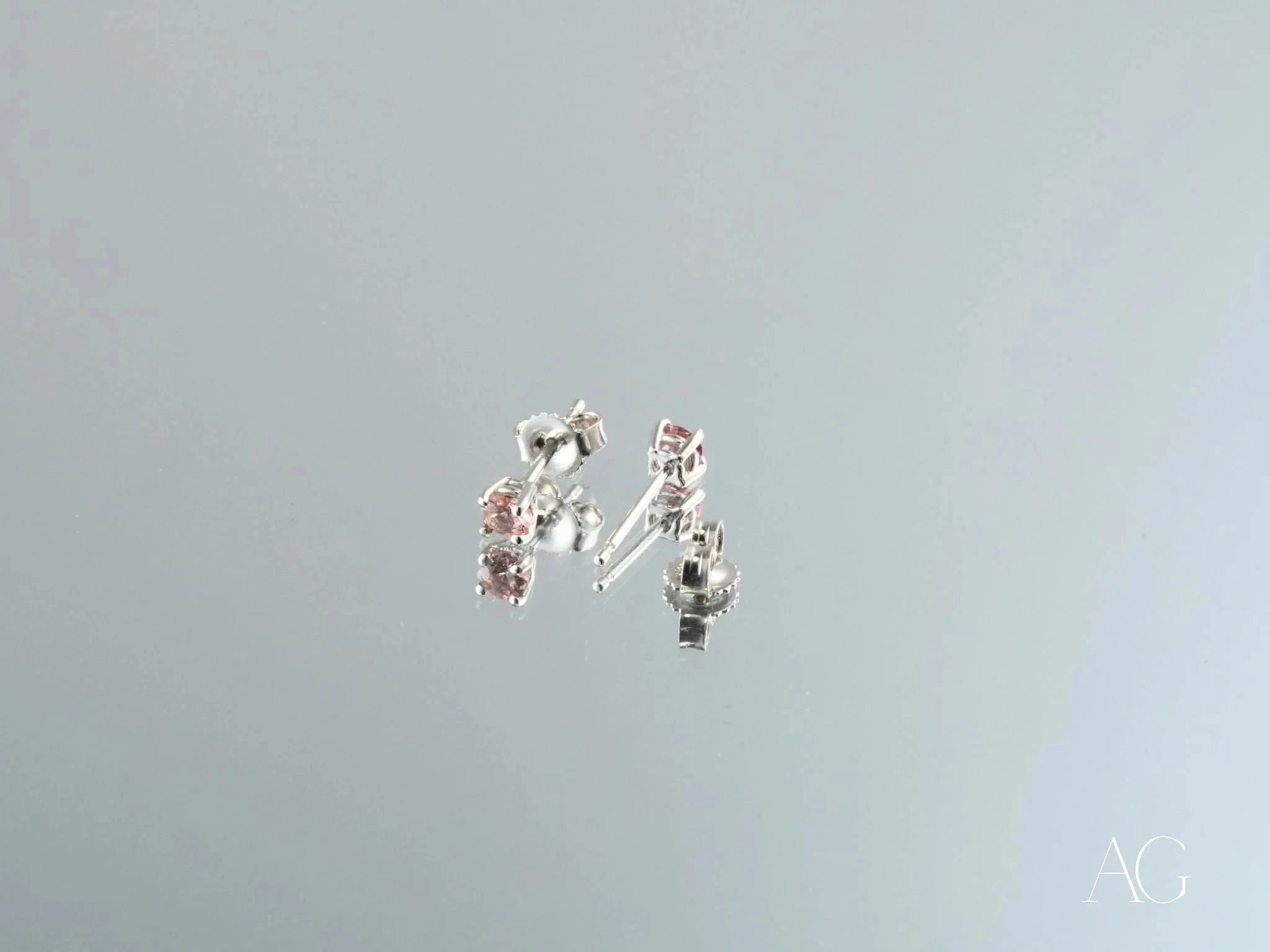 18K White Gold Tourmaline Earrings for Women - Elegant Gemstone Jewelry Gift for Birthday, Anniversary & Special Occasions
