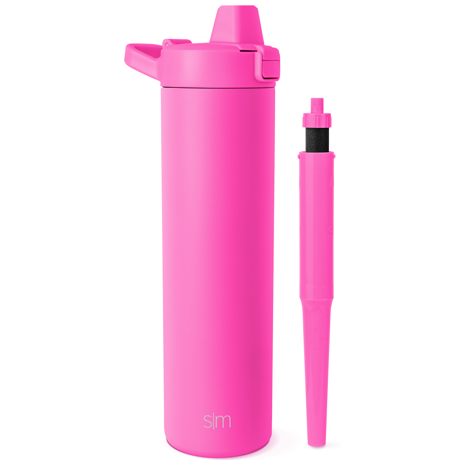 Stainless Steel Water Bottle with Flip Straw Lid - Insulated, Leak-Proof & BPA-Free - Perfect for Gym, Hiking, Travel & Everyday Hydration