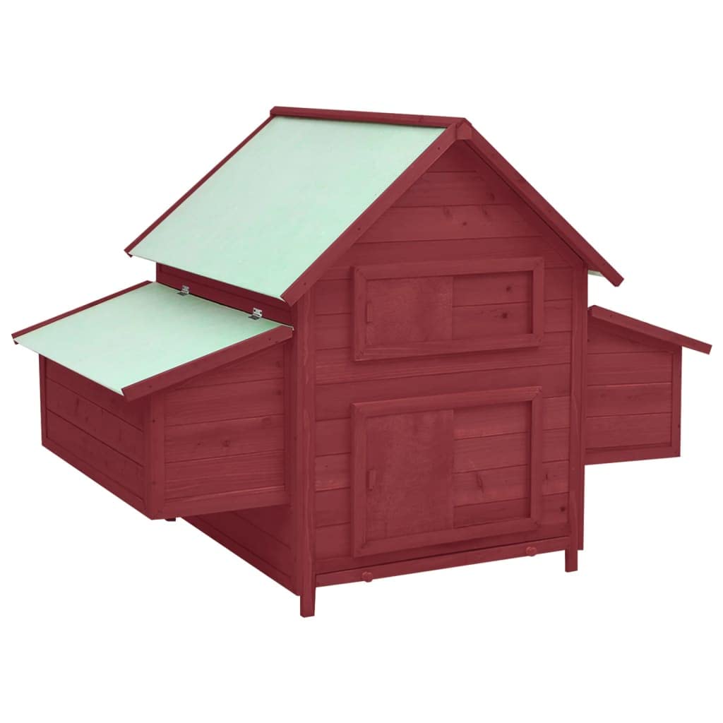 Weatherproof Outdoor Chicken Coop with Nesting Boxes & Pull-Out Tray - 59.8