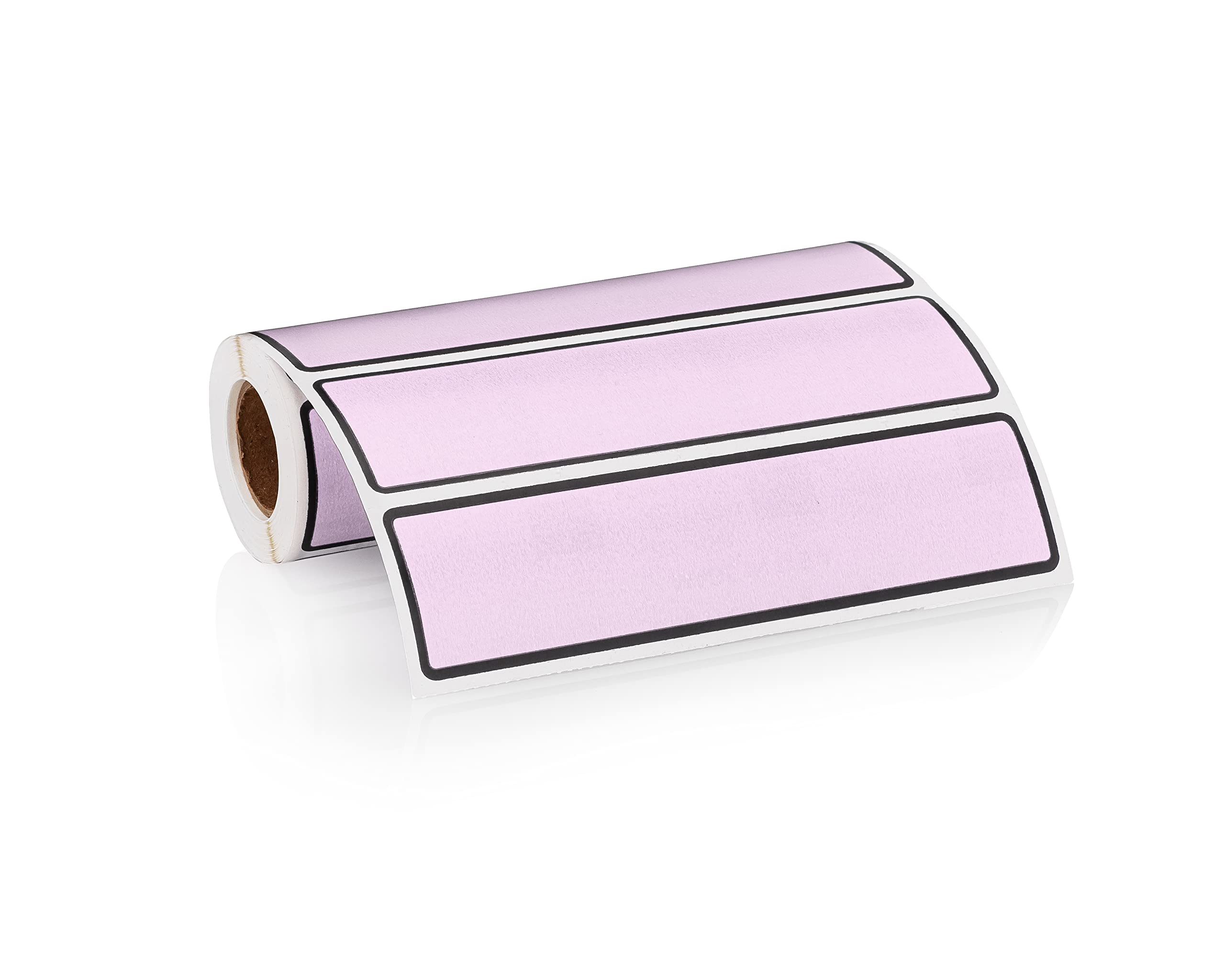 Carstens Adhesive Binder Spine Labels - 5 3/8” x 1 3/8” Self-Stick Stickers for 1.5” to 4” Ring Binders - 200-Pack Lavender Roll - Perfect for Office Organization, School Supplies & Document Filing