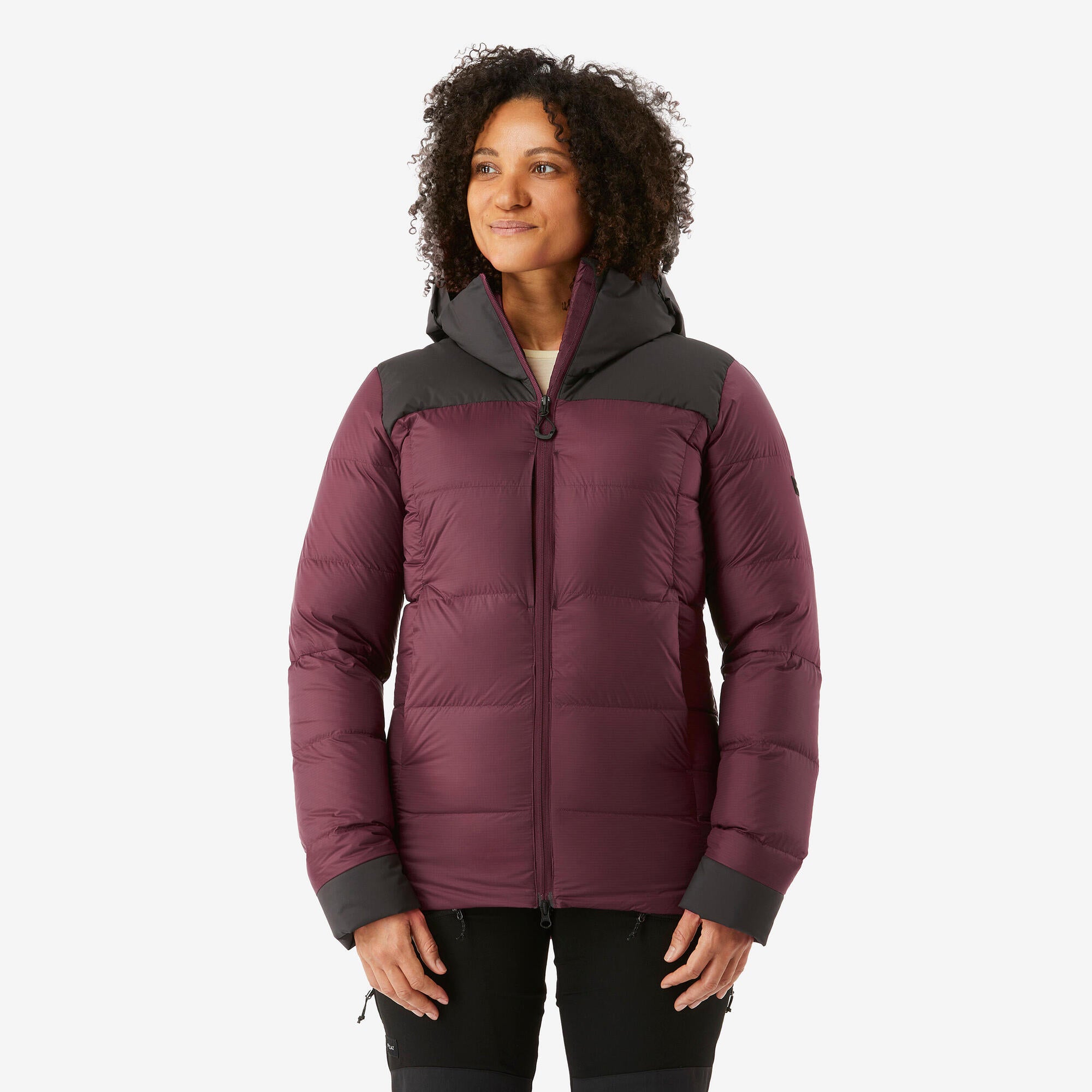 Forclaz Women's MT900 Hooded Down Puffer Jacket - Lightweight Winter Coat, Waterproof Warm Jacket for Hiking, Skiing & Outdoor Activities
