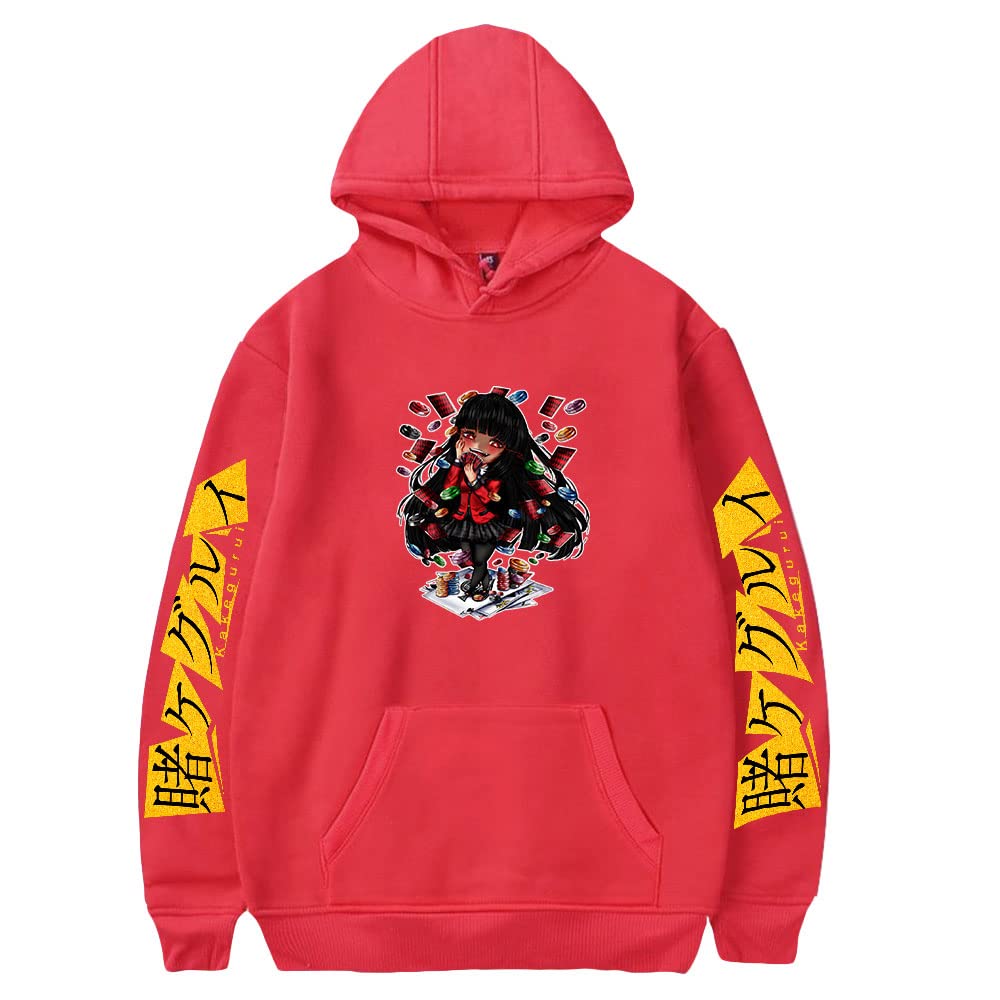 CHVKNDON Kakegurui Anime Hoodie - Yumeko Jabami Unisex Sweatshirt | Men's & Women's Streetwear | Casual Cosplay & Lounge Wear
