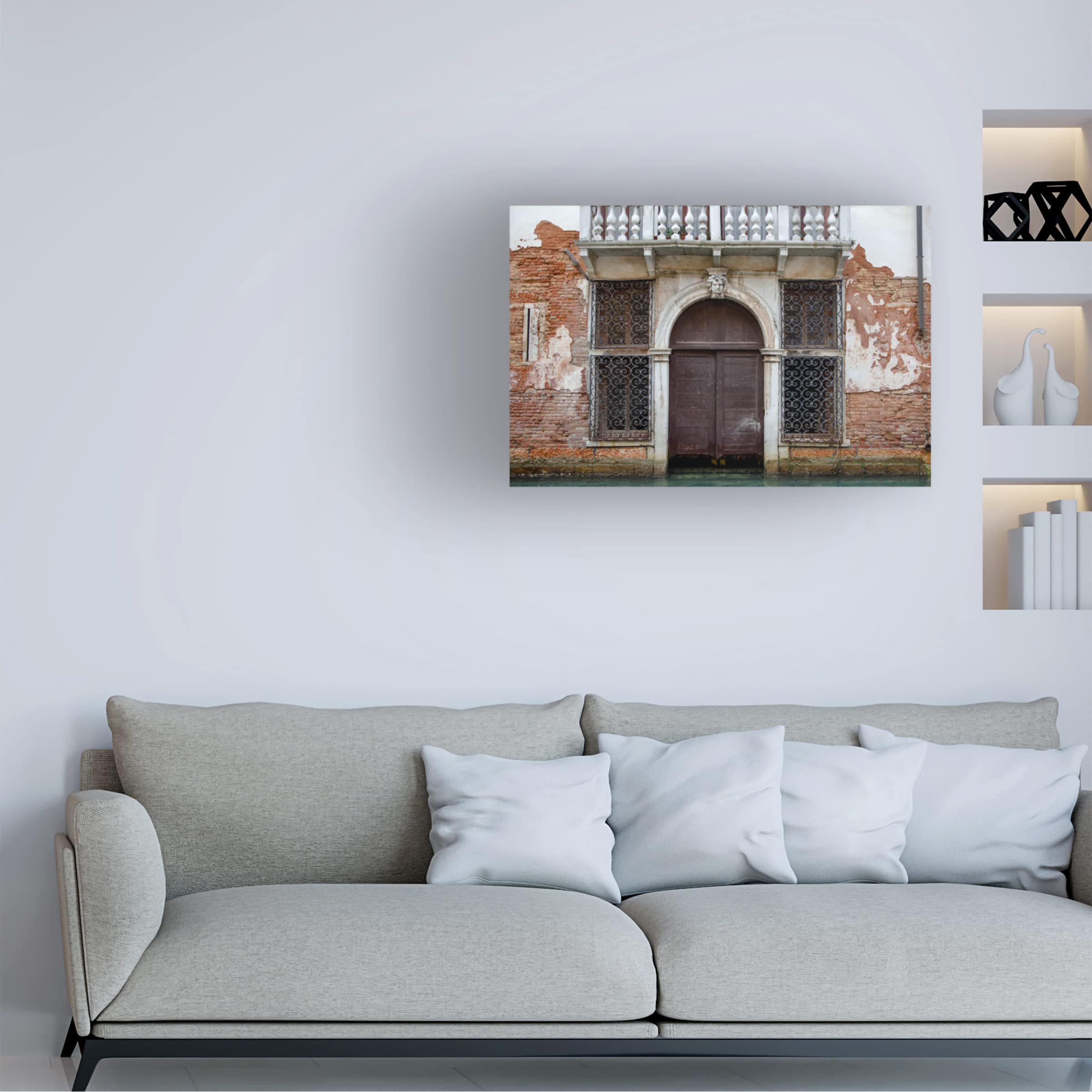 Laura DeNardo 'Windows and Doors of Venice X' Canvas Wall Art Print - Premium Trademark Fine Art Home Decor for Living Room, Bedroom & Office
