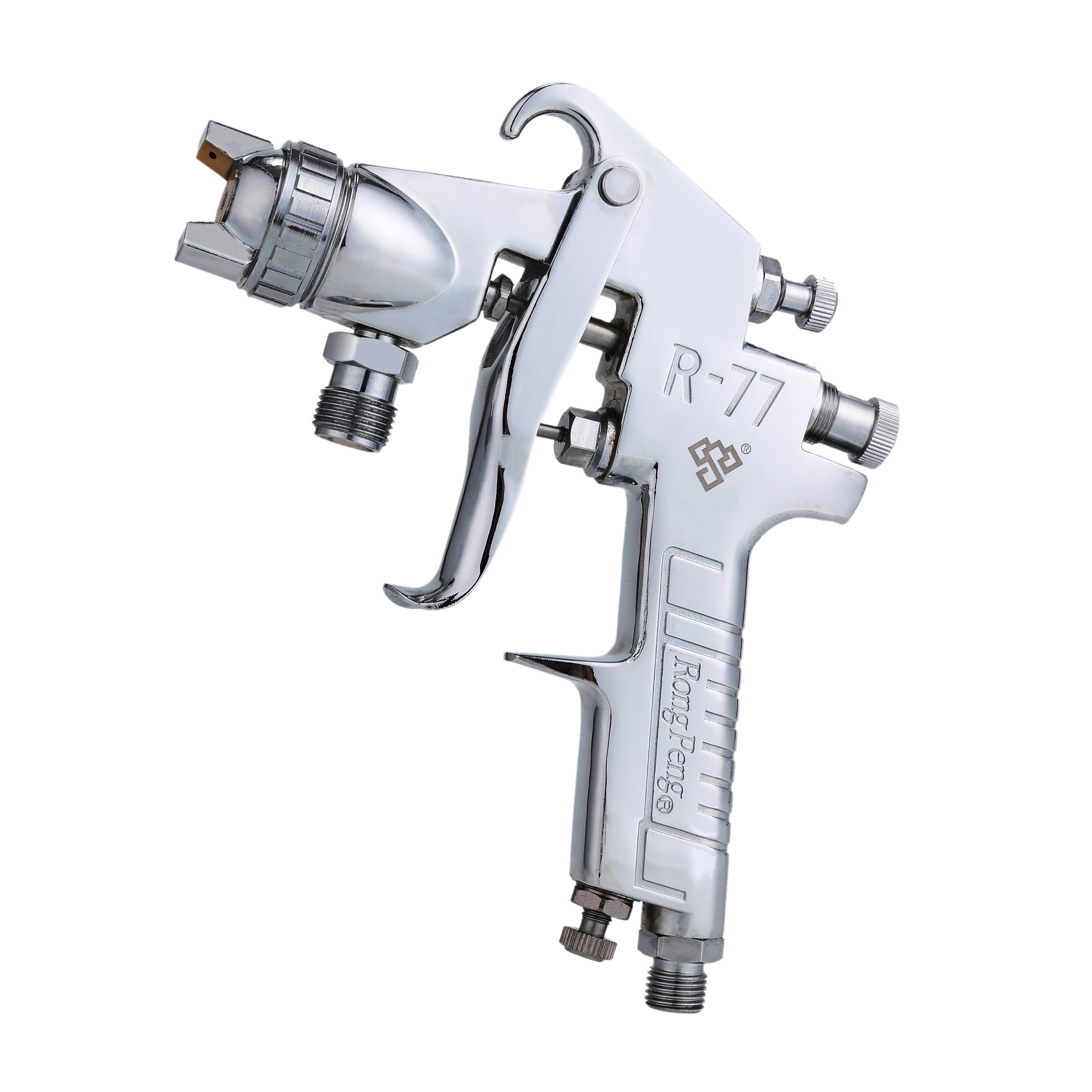 Ouya R77P Professional Paint Sprayer - High Efficiency Pressure Feed Spray Gun with 2.5mm Nozzle | Perfect for Home Renovation, Furniture Refinishing & Automotive Painting Projects
