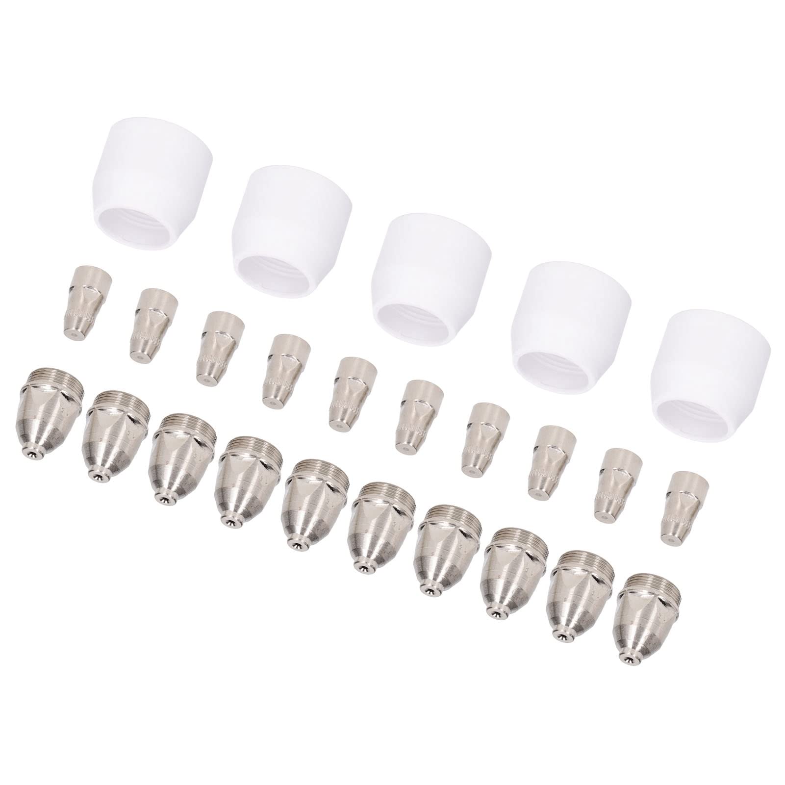 Plasma Cutter Torch Consumables - Durable Electrode Nozzles & Cups for P-80 Machine | Portable, Lightweight Replacement Parts | Ideal for Metal Cutting, Welding & Fabrication Projects