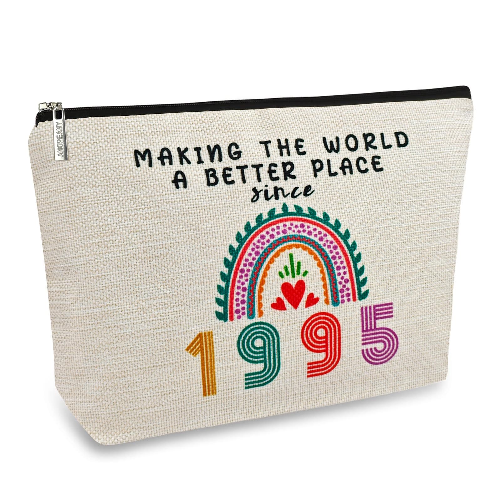 30th Birthday Gifts for Women - Elegant Makeup Bags & Cosmetic Travel Organizer | Perfect 30 Year Anniversary Gift for Wife, Sister, Best Friend | Great for Mother's Day, Christmas & Travel | 1995 Themed Birthday Decorations