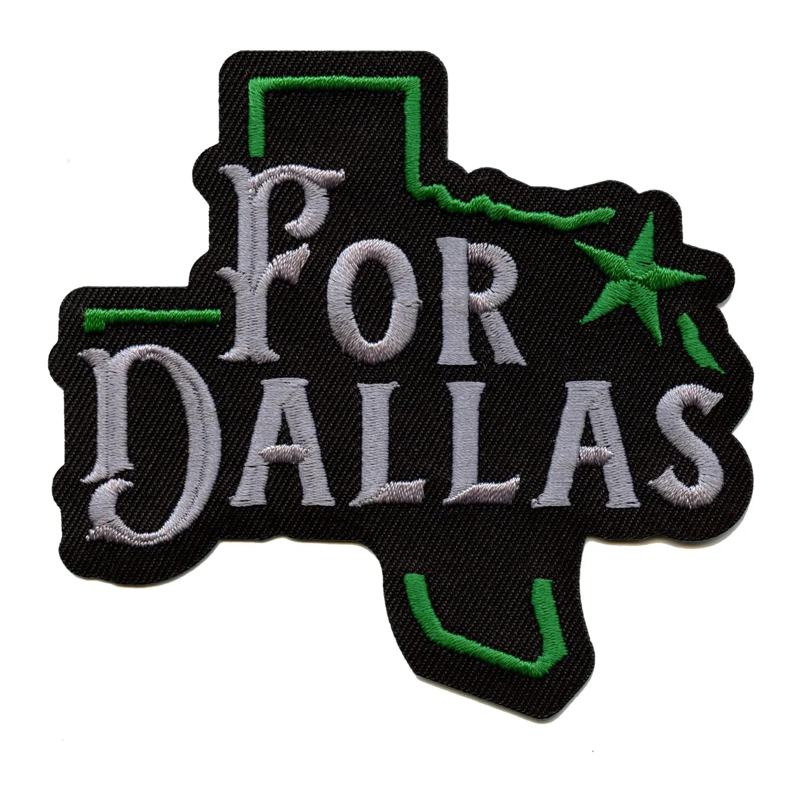 Texas State Star Embroidered Iron On Patch - Dallas TX Souvenir for Hats, Jackets & Bags - Perfect for DIY Crafts, Gifts & Travel Memorabilia