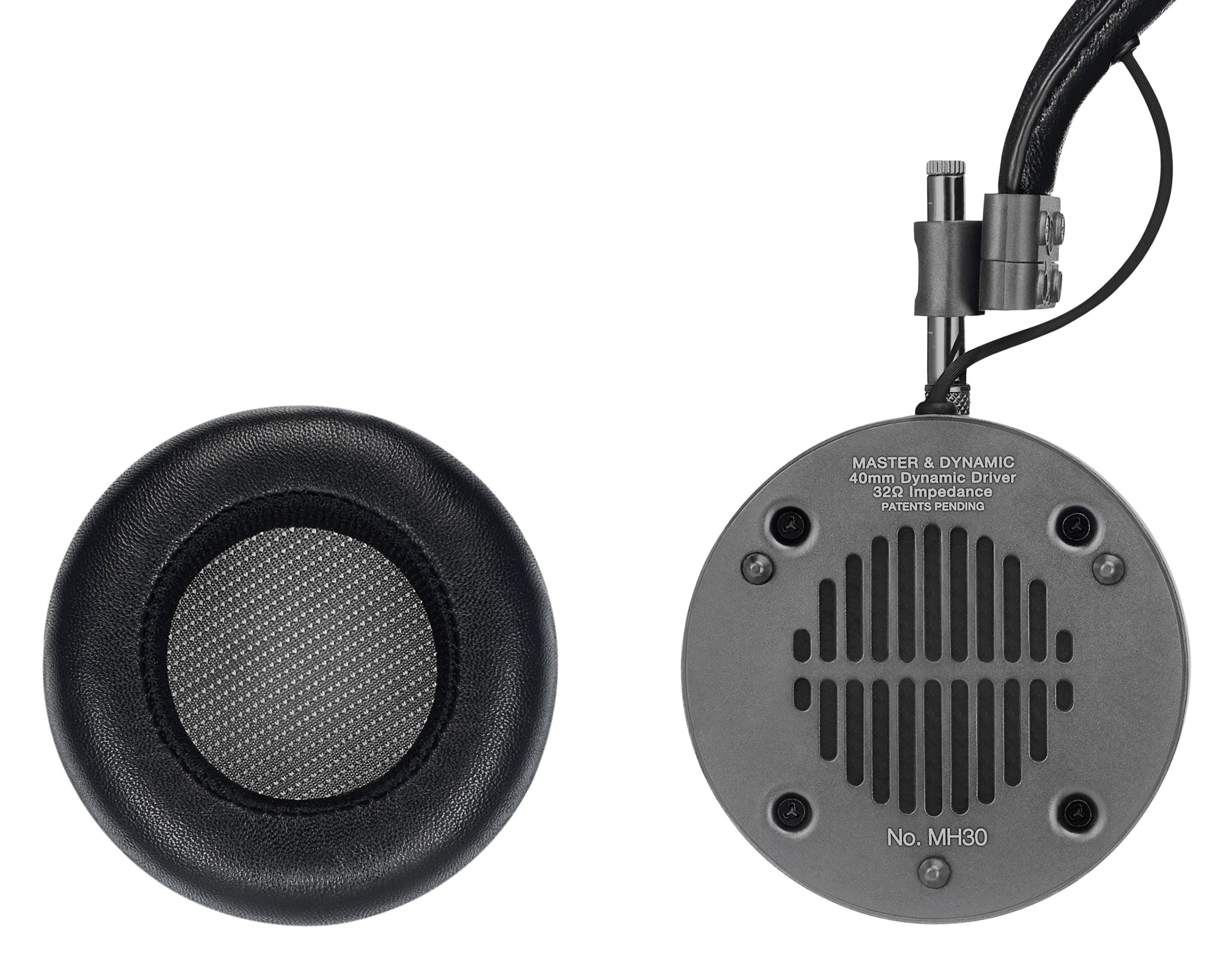 Master & Dynamic MH30 Foldable Premium Leather On-Ear Headphones - High Fidelity Sound, Luxe Gunmetal Finish (Renewed) - Perfect for Travel, Commuting & Office Use