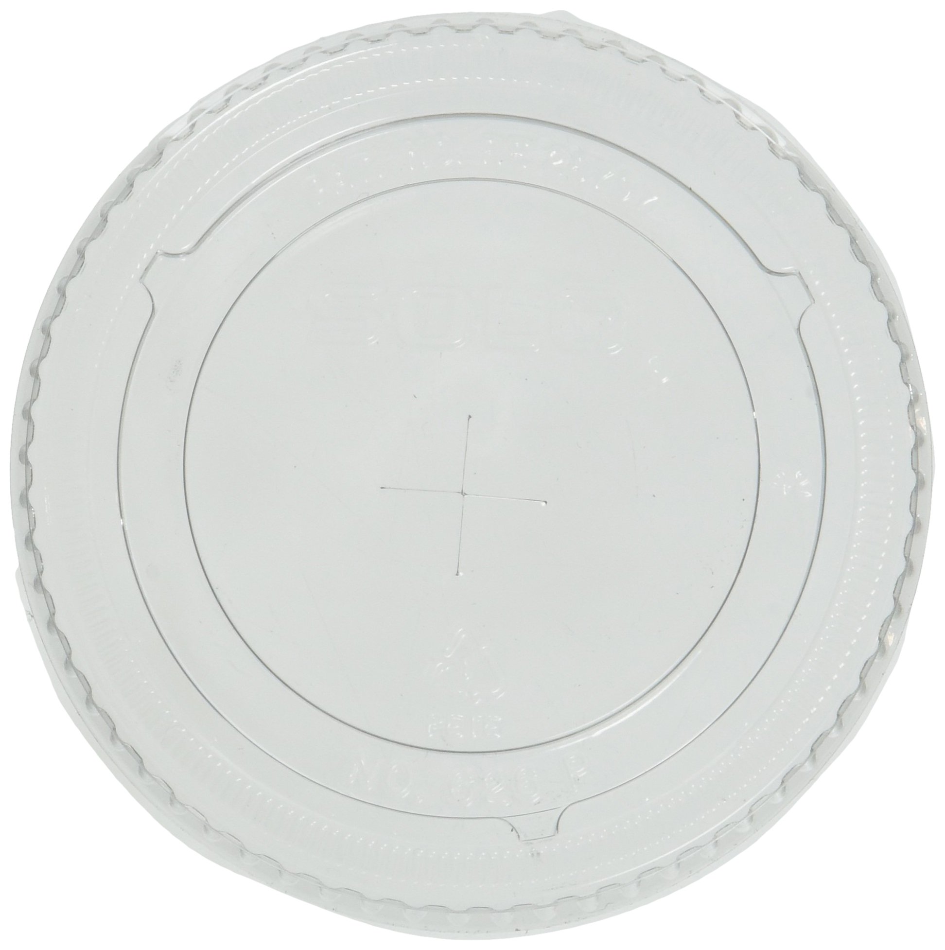 SOLO Cup Company - Ultra Clear Flat Cold Cup Lids for 16-24 oz Cups, PET Plastic, 100 Pack - Perfect for Iced Coffee, Smoothies, and Party Drinks