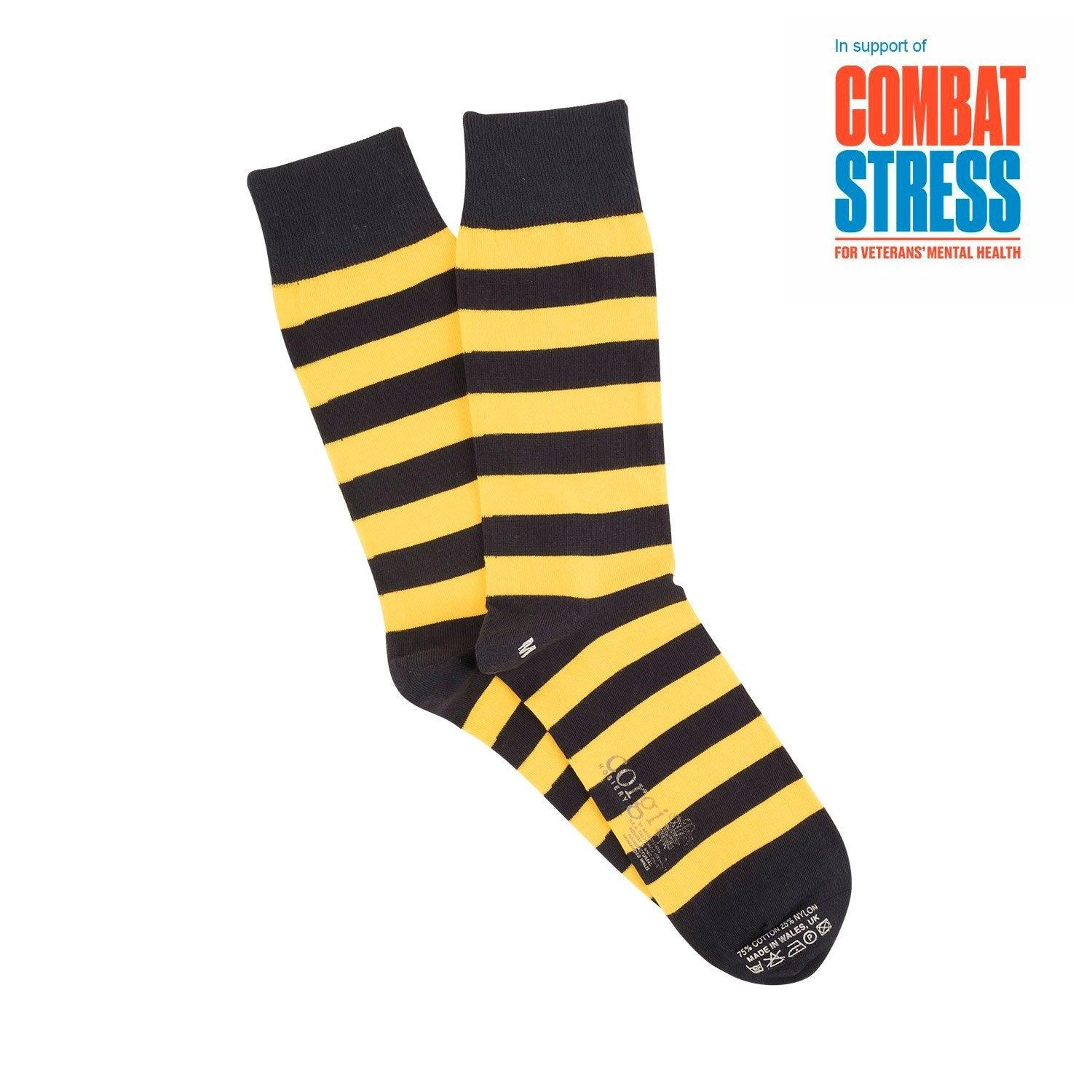 Men's Queen's Own Yeomanry Cotton Socks - Breathable & Comfortable Military Style Socks for Hiking, Work & Everyday Wear