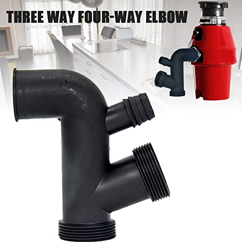 VALINK 3-Way Kitchen Sink Drain Pipe - Heavy Duty Garbage Disposal Connector with Water Elbow for Efficient Drainage | Perfect for Under Sink Plumbing, Dishwasher Hookups & Multi-Faucet Installations