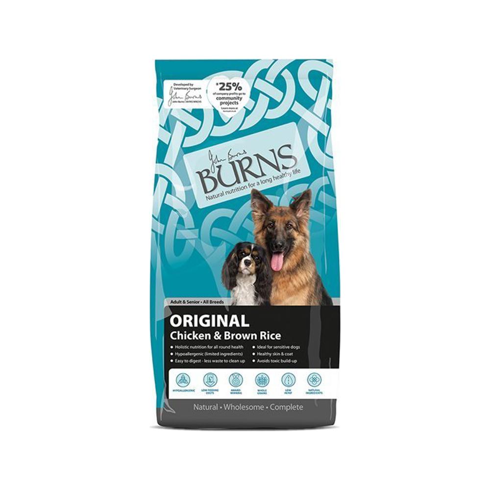 Premium Adult Dry Dog Food - Chicken & Brown Rice Recipe for All Breeds | High Protein, Grain-Inclusive Kibble for Healthy Skin & Coat | Ideal for Daily Meals, Training Treats & Weight Management