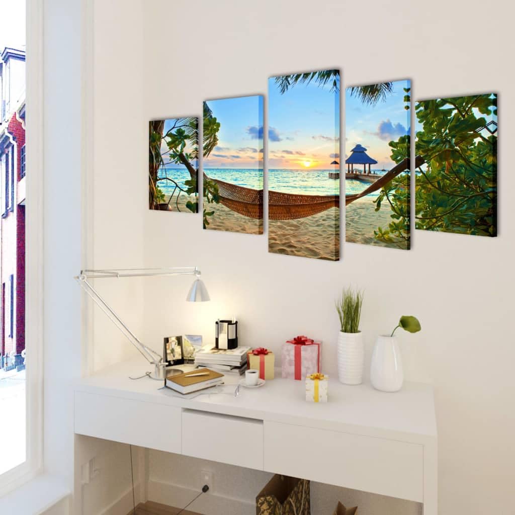 vidaXL Canvas Wall Art Prints & Posters - Modern Office Decor for Home & Business | Perfect for Living Room, Bedroom & Workspace