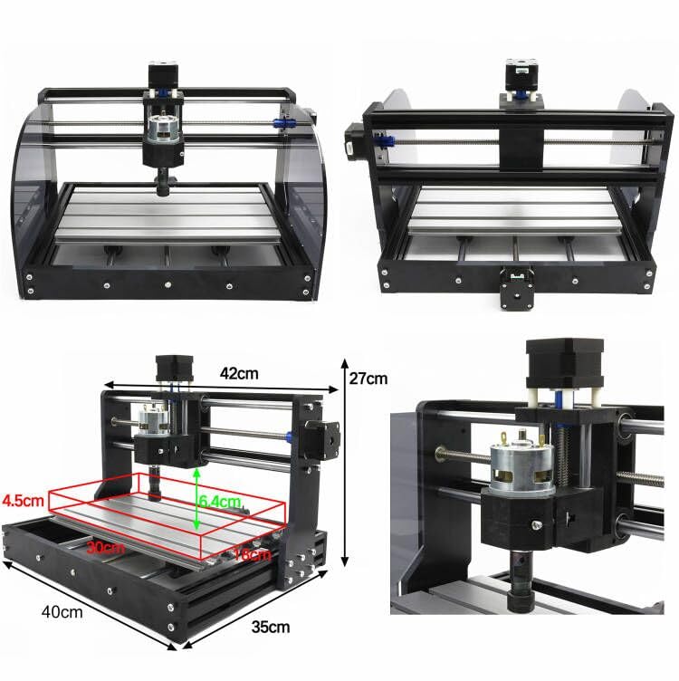 CNCTOPBAOS CNC 3018-PRO-MAX 3 Axis Desktop DIY Mini Wood Router Kit - GRBL Control CNC Engraving Machine for Wood, PCB, PVC, Metal - Perfect for Hobbyists, DIY Projects & Small Business Makers (Includes Offline Controller)