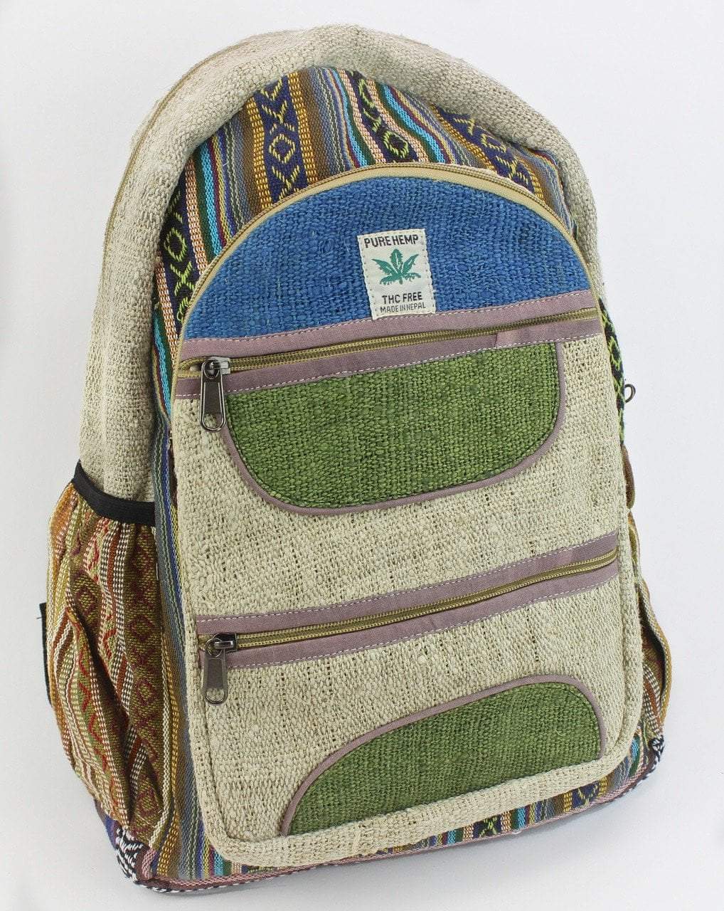 Durable Hemp Nepali Backpack - Eco-Friendly & Stylish Travel Bag for Hiking, Camping & Daily Use