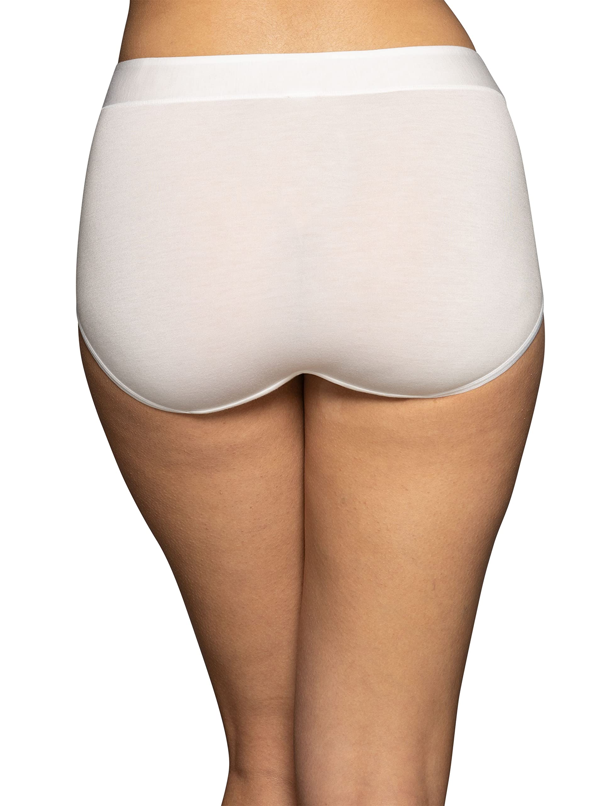 Vanity Fair Women's Beyond Comfort Brief Panties - Soft Cotton Underwear for Everyday Wear, Comfortable & Breathable - Perfect for Work, Travel & Lounge