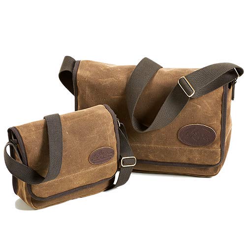 Frost River Saganaga Waxed Canvas Travel Satchel - Durable Leather Trimmed Shoulder Bag for Men & Women - Perfect for Hiking, Camping & Everyday Carry