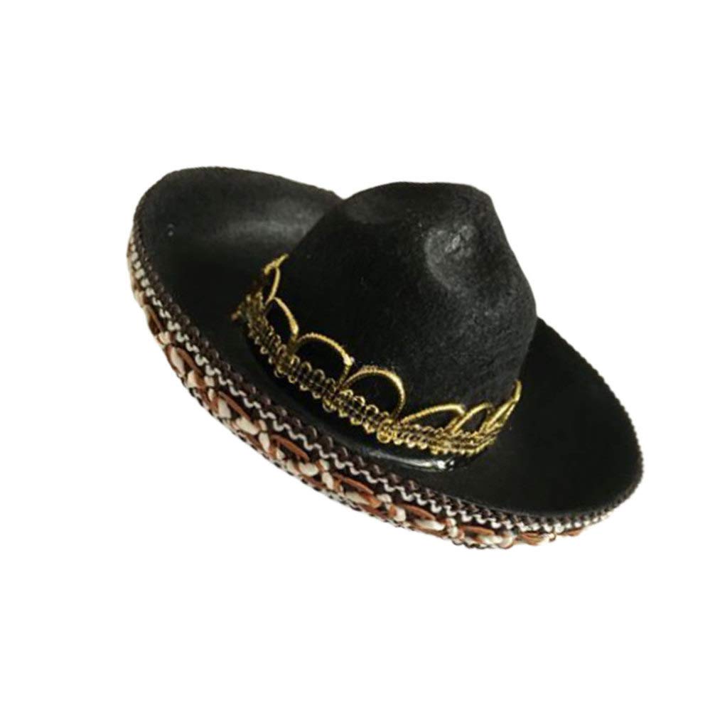NUOBESTY Mini Straw Sombrero Hat for Dogs - Mexican Party Hat for Chihuahua, Puppy & Cat - Cinco de Mayo Pet Costume & Cosplay Accessory - Perfect for Mexican Fiesta, Halloween & Pet Photo Shoots