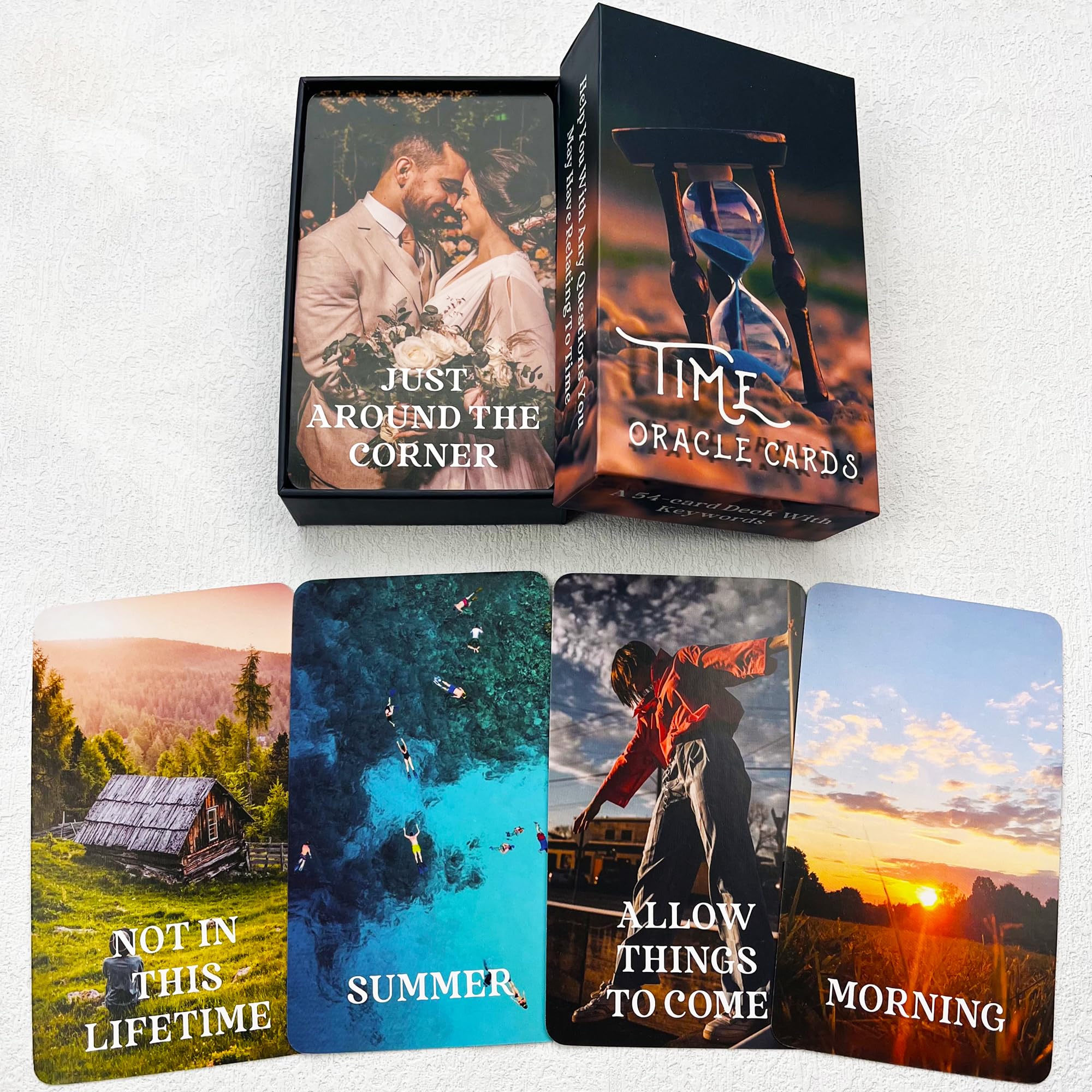 Soulme Time Oracle Cards Deck - Divine Timing Oracle Cards for Beginners | Answers to Timing Questions | Spiritual Guidance, Meditation & Self-Discovery Tool