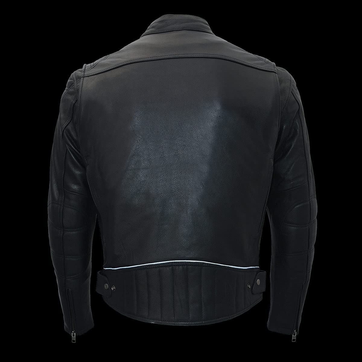 Milwaukee Leather MLM1560 Men's Black Long Body Vented Motorcycle Jacket - Premium Biker Gear for Riding & Outdoor Adventures