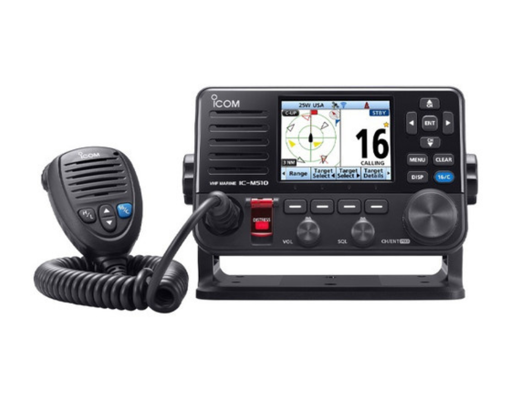 ICOM M510 VHF Marine Radio - Waterproof Handheld VHF Transceiver with GPS for Boating, Sailing, and Emergency Communication
