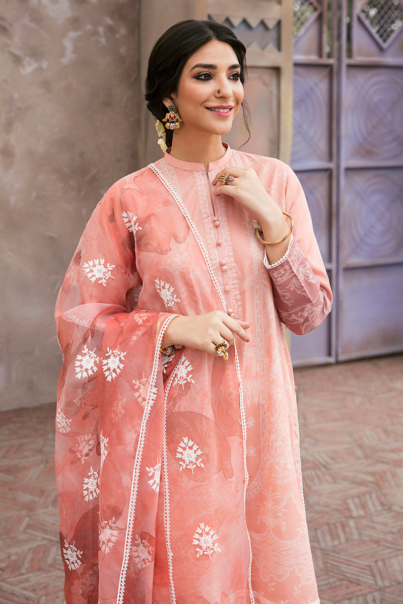 LISSOM FLORET 3-Piece Printed Lawn Suit Set for Women - Floral Design, Breathable Fabric, Comfortable Outfit for Summer, Parties & Casual Wear
