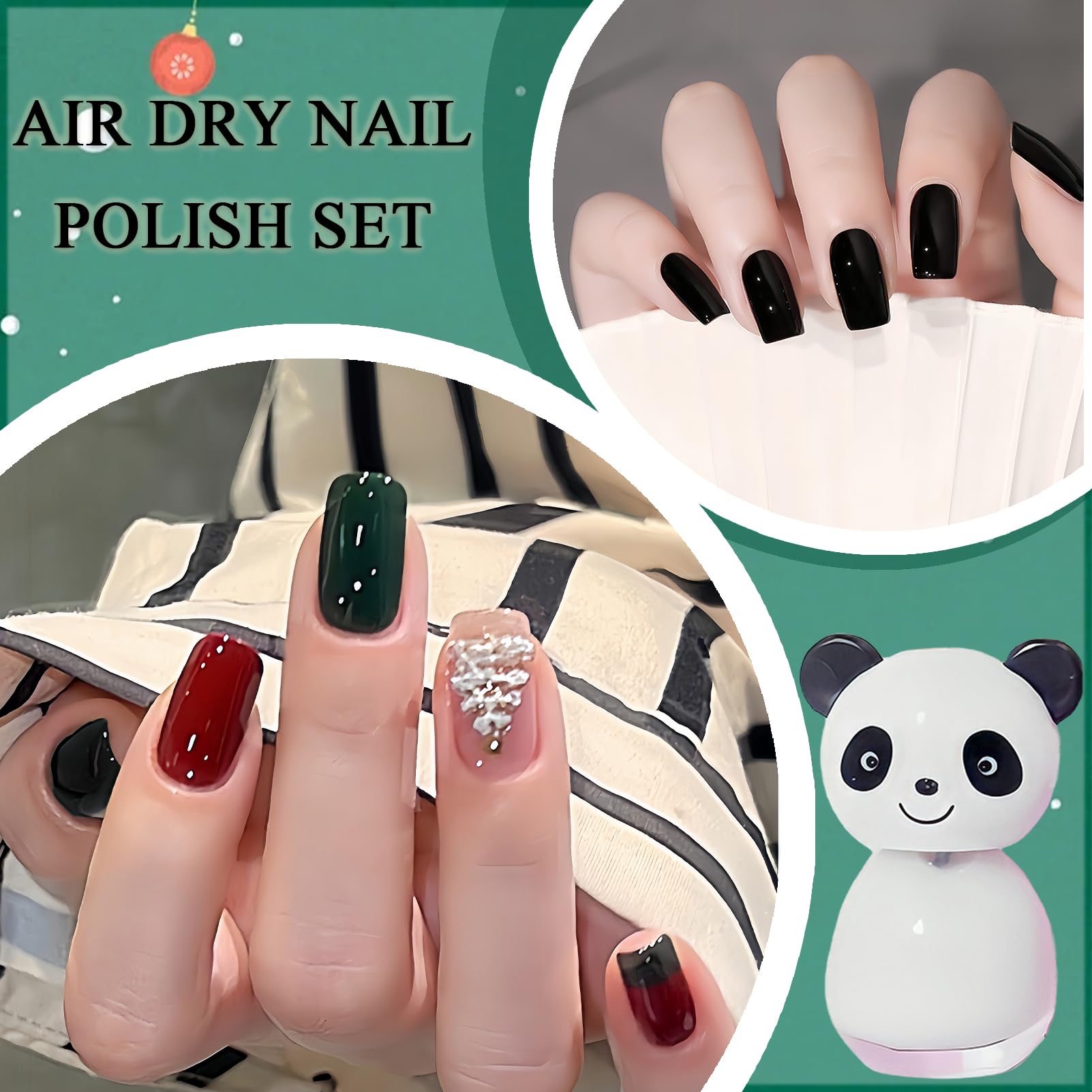 6 PCS Non-Toxic Kids Nail Polish Set - Quick Dry, High Gloss & Safe DIY Nail Polish Kit for Girls & Women - Perfect for Birthday Gifts, Christmas Presents & Home Spa Days