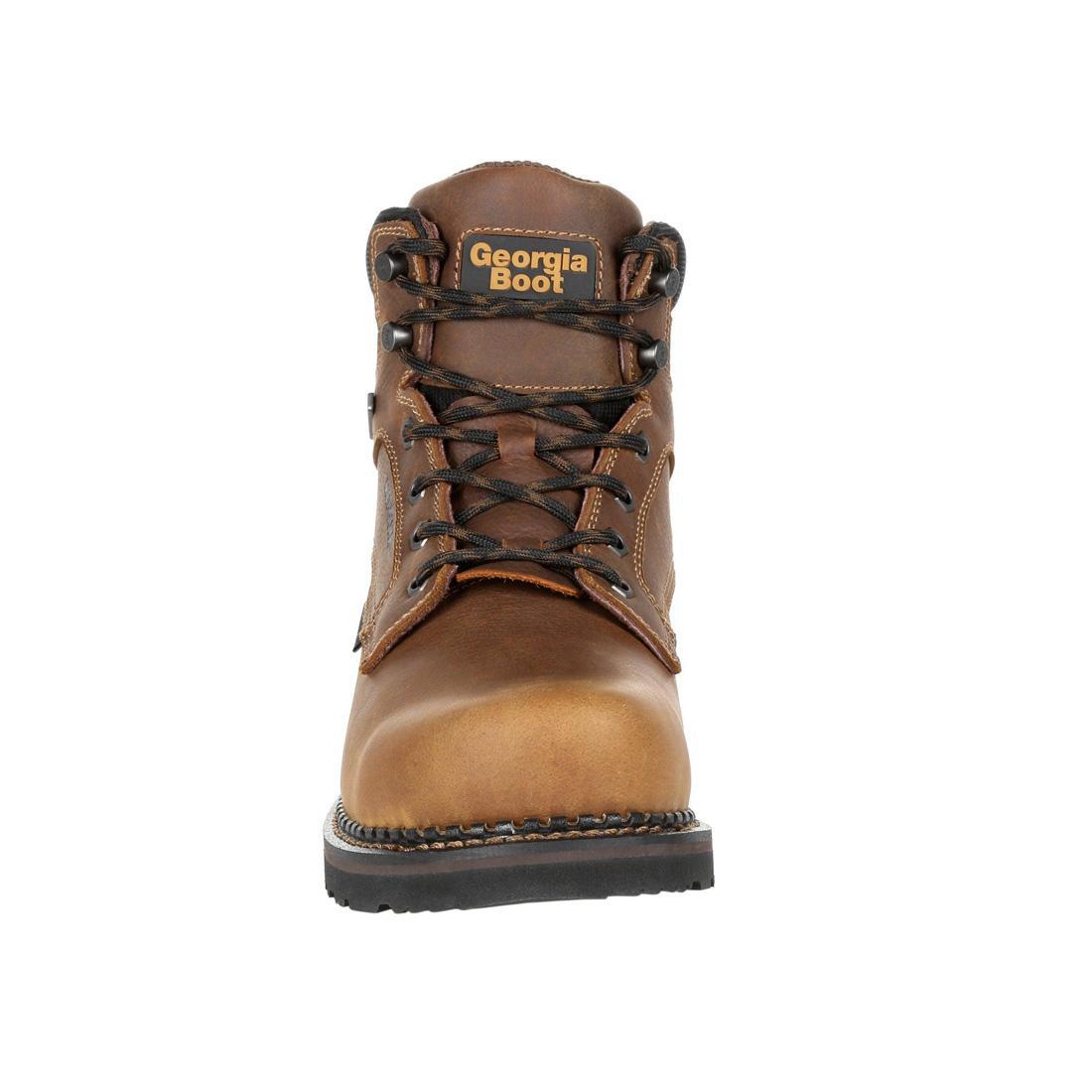 Georgia Giant Revamp Steel Toe Work Boots - Waterproof Safety Shoes with Internal Met Guard for Construction & Industrial Workers - Heavy Duty Work Boots for Outdoor, Warehouse & Tough Job Sites
