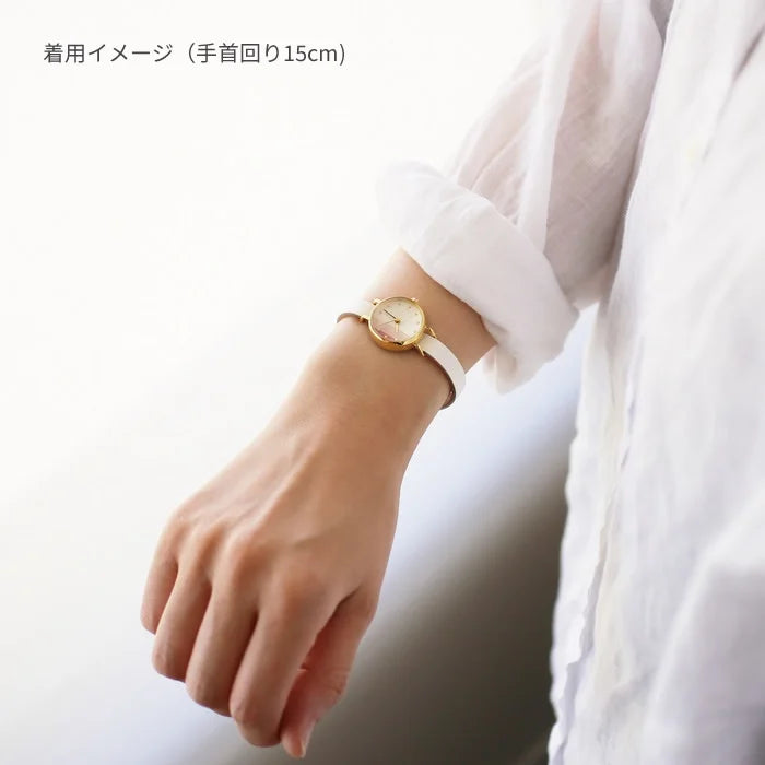 Elegant Women's Wristwatch - White & Pink Japanese Handmade Watch for Casual, Office & Special Occasions
