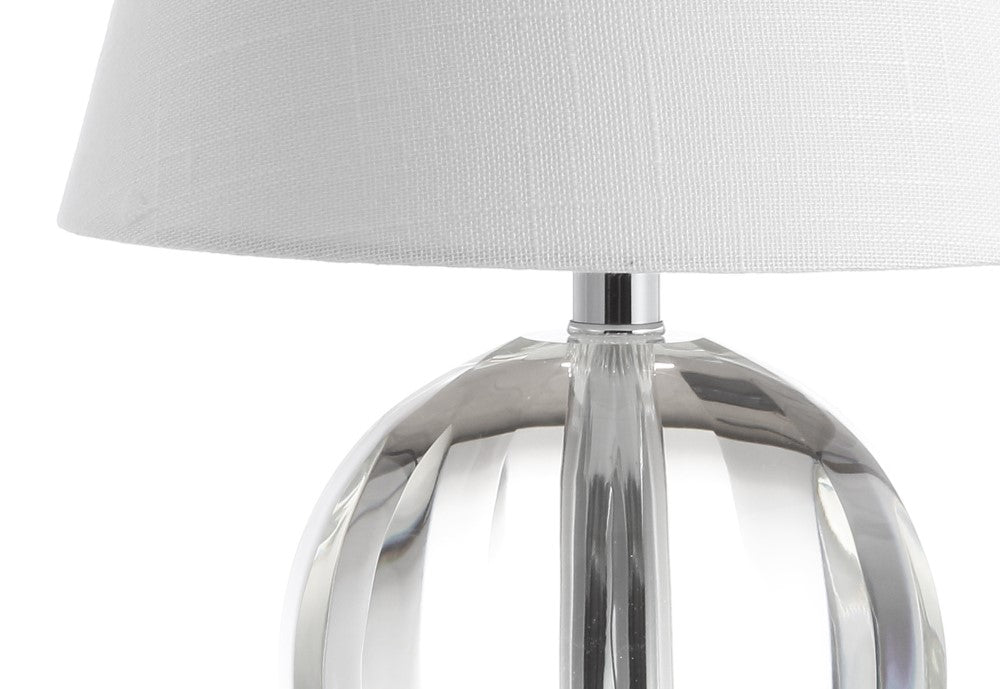 Goddard 16-Inch Crystal Ball with Metal Base LED Table Lamp - Elegant Home Decor for Living Room, Bedroom & Office Lighting