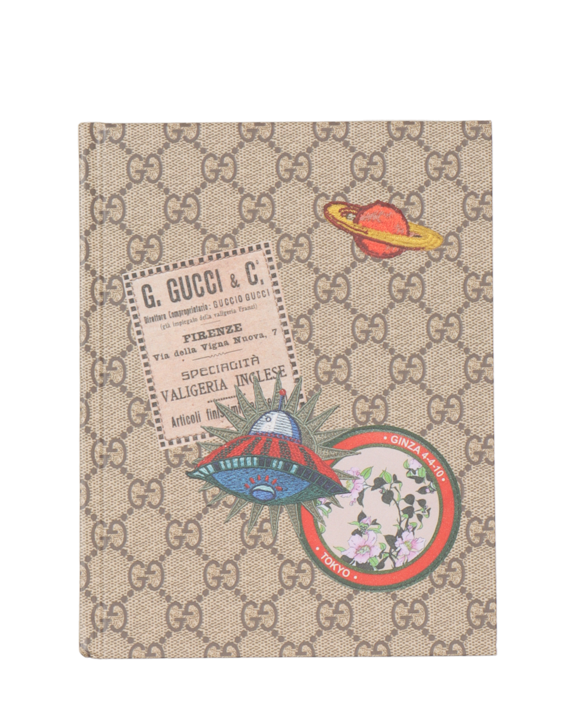 Gucci Monogram Hardcover Notebook - Luxury Leather Journal for Writing, Note Taking & Gift Giving - Perfect for Business, School & Travel