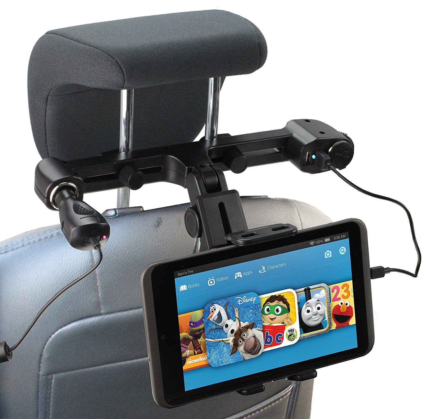 Navitech Universal Car Charger Mount Holder for 10.1 Inch Android Tablets - Compatible with Zaith & Other Tablets - Hands-Free GPS Navigation & Entertainment While Driving