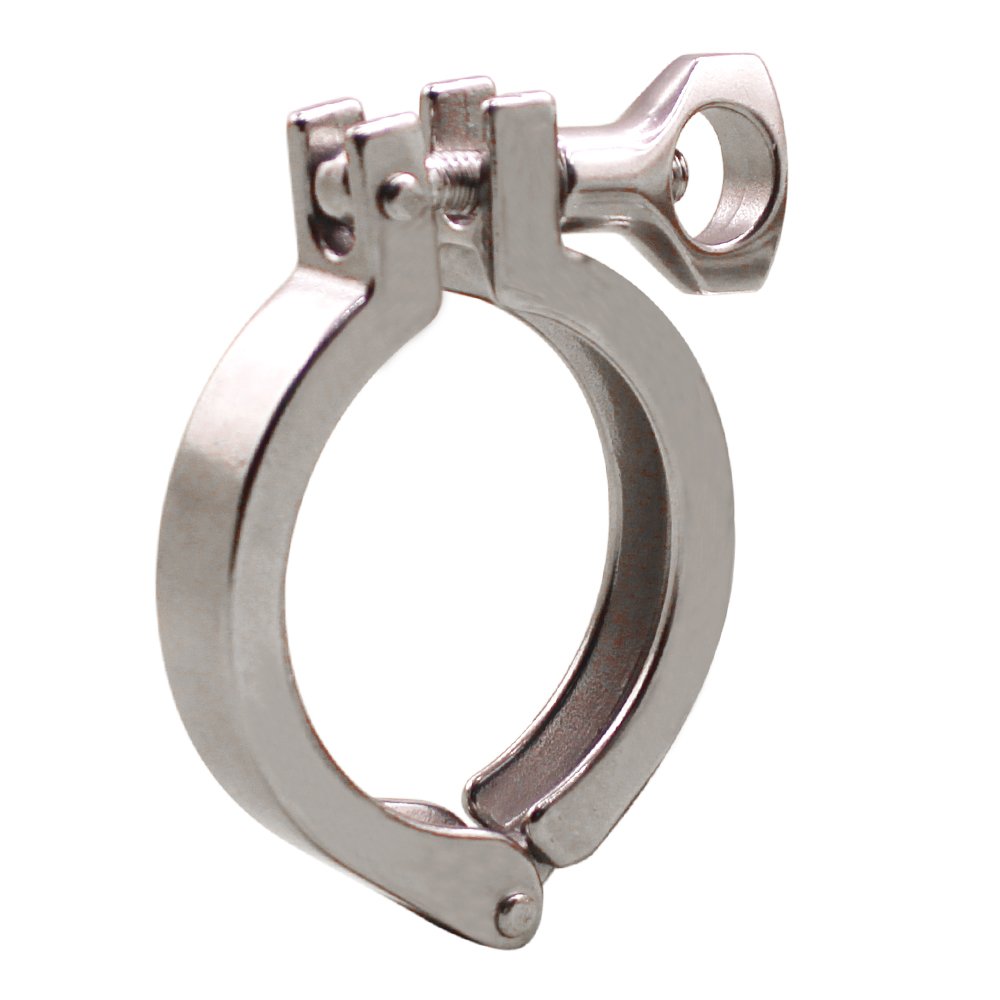 DERNORD 2 Inch Stainless Steel Sanitary Tri Clamp Single Pin Clover Clamp - Food Grade, Hygienic Fitting for Dairy, Brewery, Pharmaceutical & Beverage Industry