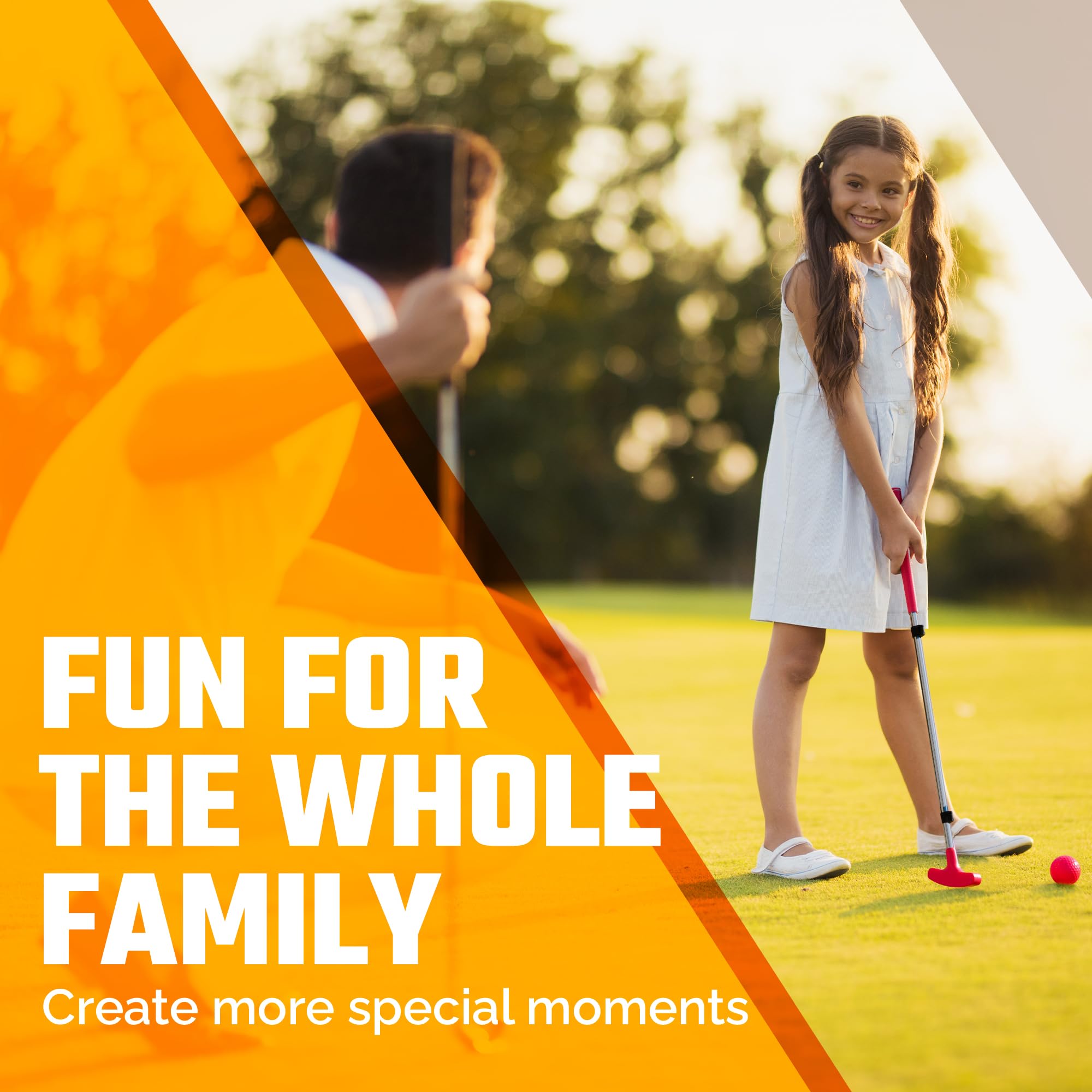 Adjustable Kids Golf Putter - Extendable Shaft for Junior Mini Golf (Right & Left Hand) | Perfect for Backyard Practice, Indoor Putting & Family Fun