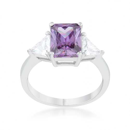 Exquisite Amethyst Sterling Silver Engagement Ring for Women – Elegant Vintage Style Wedding Band, Perfect for Proposals, Anniversaries & Romantic Occasions