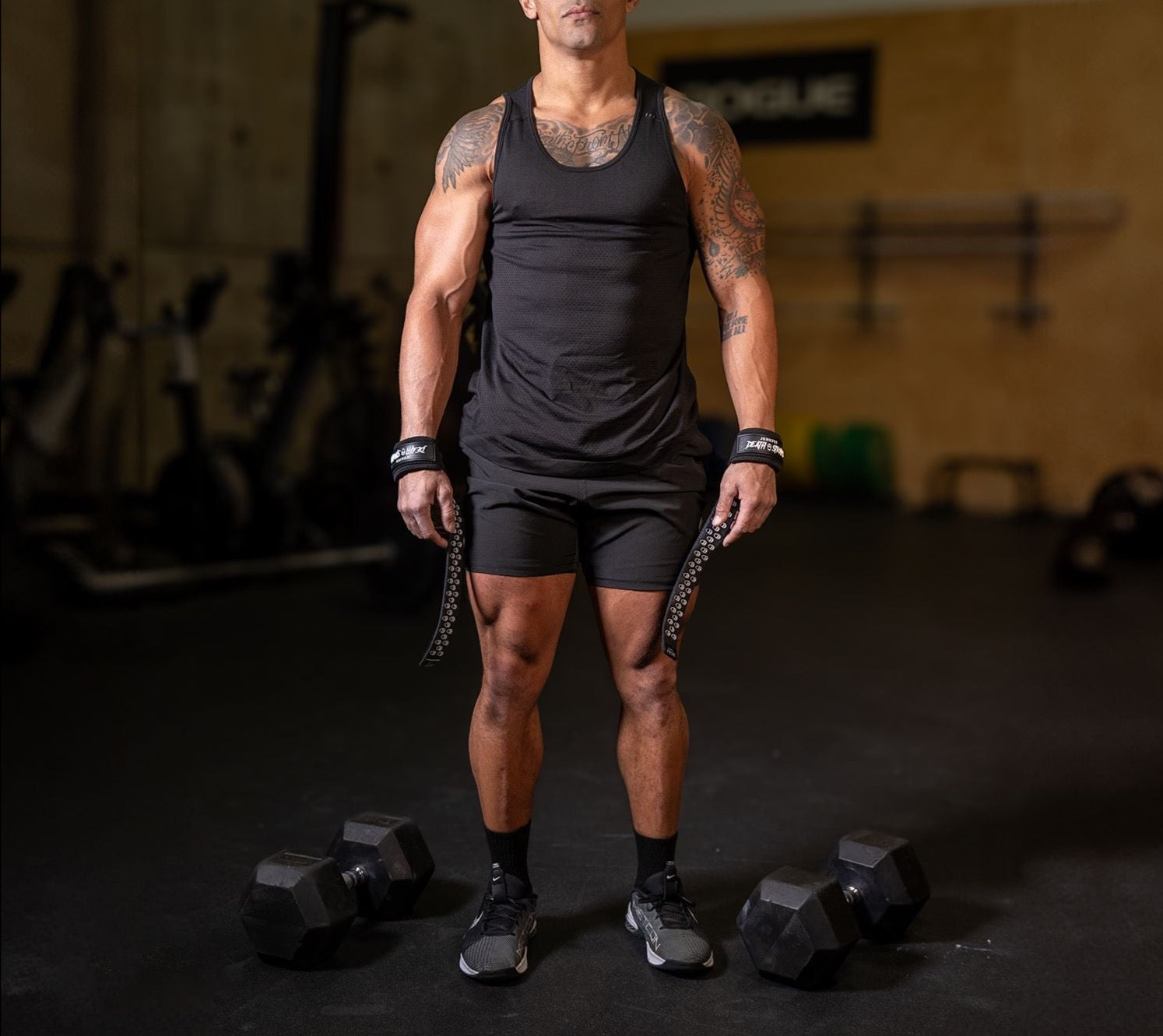 JerkFit Death Straps - Premium Double Sided Skull Grip Weight Lifting Straps for Powerlifting, CrossFit & Strength Training - Ideal for Deadlifts, Pull-ups & Heavy Lifting Workouts