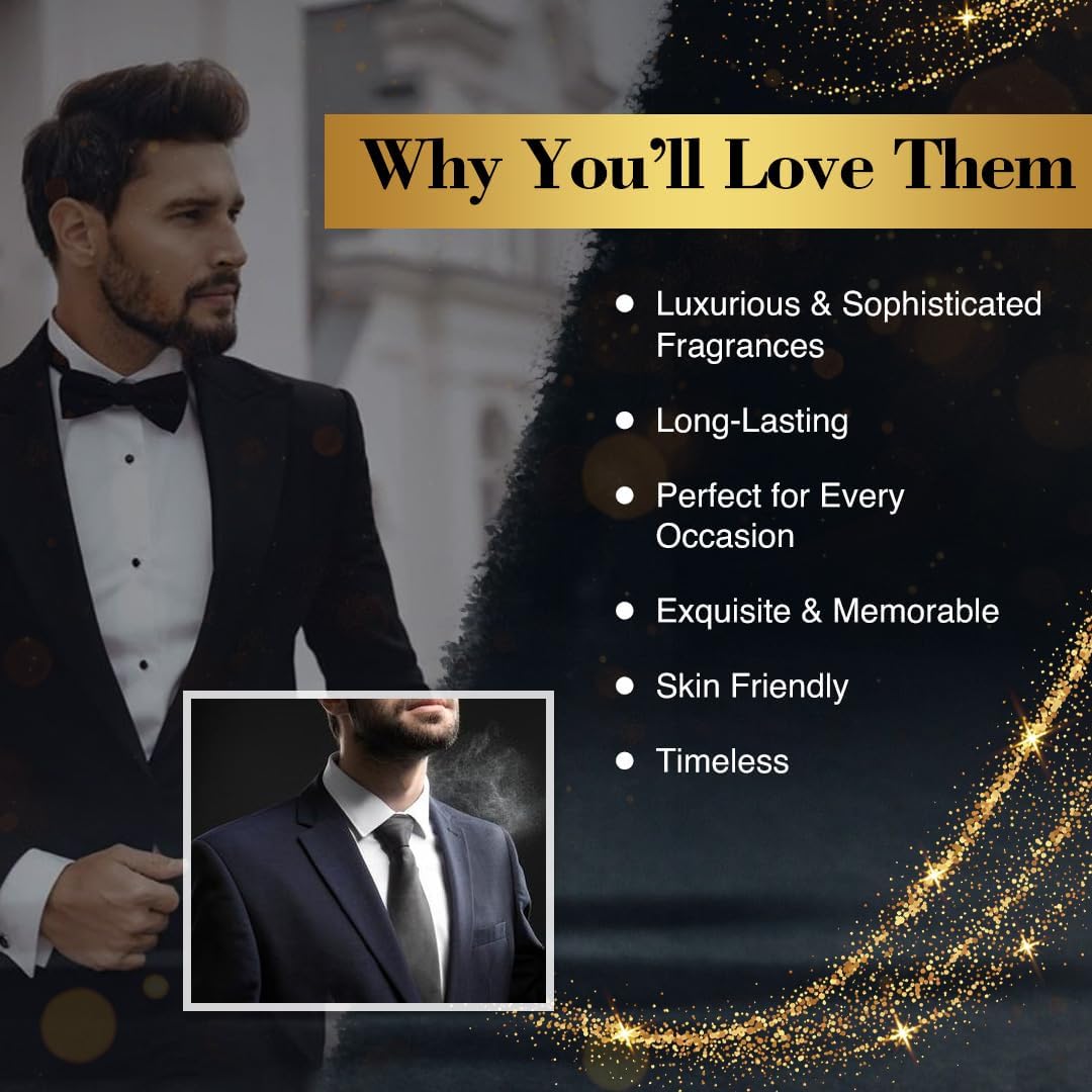Nourish-Mantraa NM New York Metropolis Men's Luxury Perfume Gift Set - 4 Premium Long-Lasting Fragrances (15ml Each) | Perfect Birthday Gift for Him | Ideal for Date Nights, Office Wear & Special Occasions