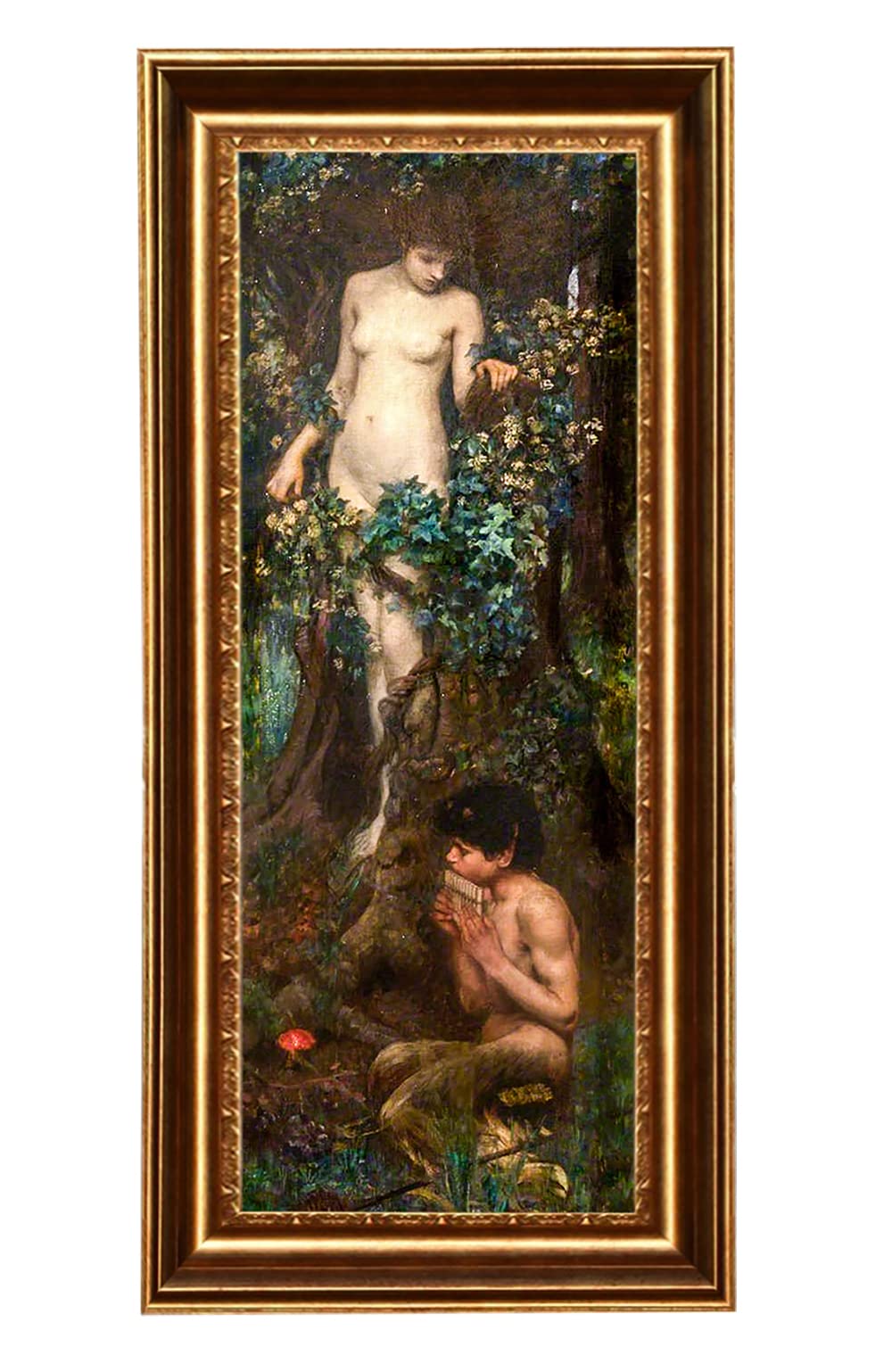 ELITEART John William Waterhouse Hamadryad Oil Painting Reproduction - Giclee Canvas Wall Art, Framed Print - Perfect for Home Decor, Living Room, Office & Gift