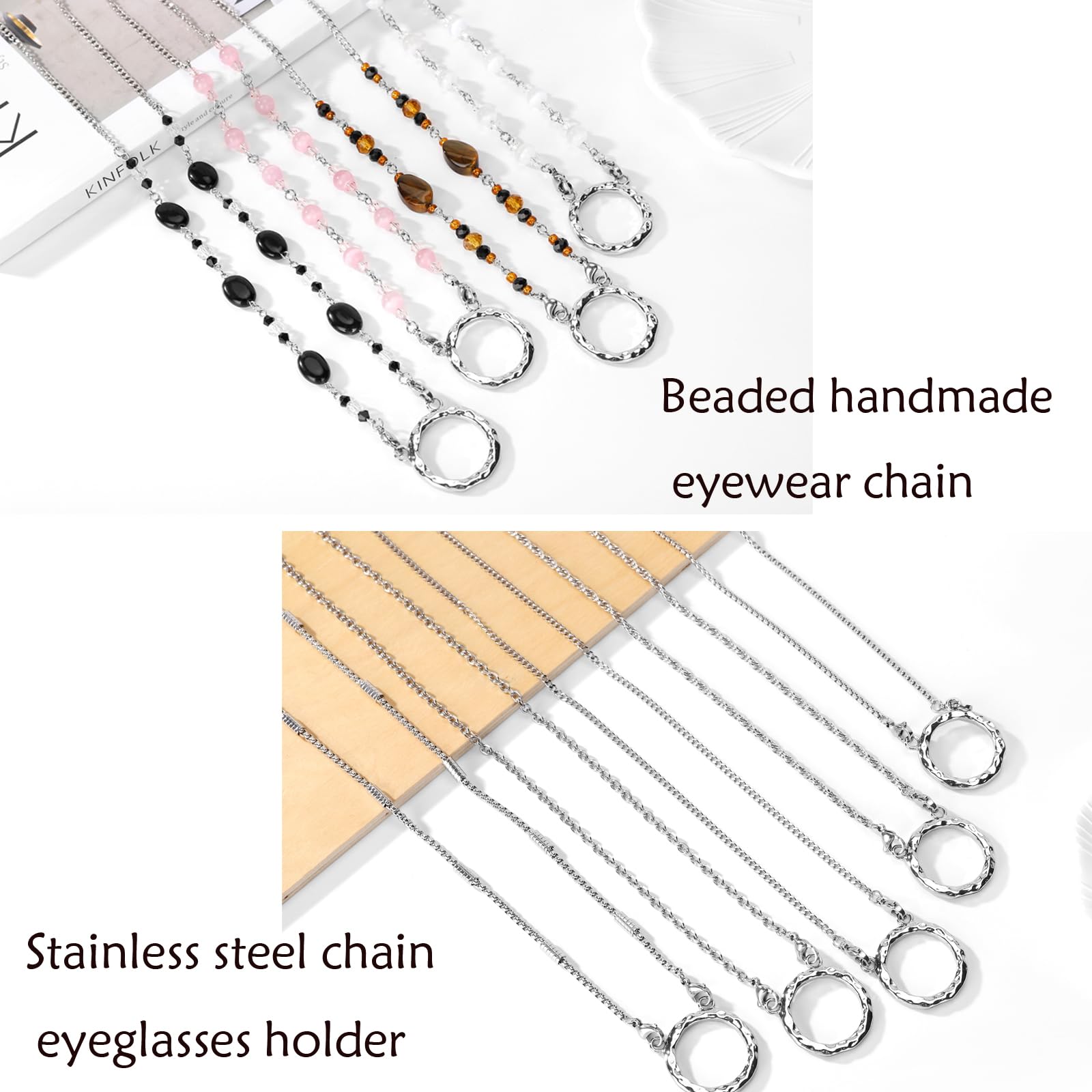 Eyeglasses Necklace Chain for Women & Men - Reading & Sunglasses Holder