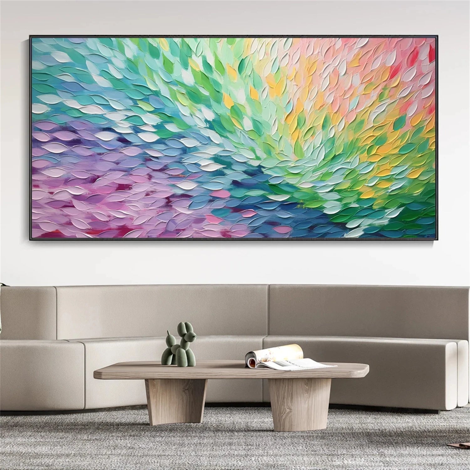 Flower and Tree Painting #FT167 - Handmade Canvas Art for Home Decor, Office & Living Room Wall