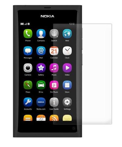 Amzer Anti-Glare Screen Protector for Nokia N9 with Free Cleaning Cloth - 1 Pack Clear Screen Protector Film - Reduce Eye Strain for Work & Gaming - Retail Packaging
