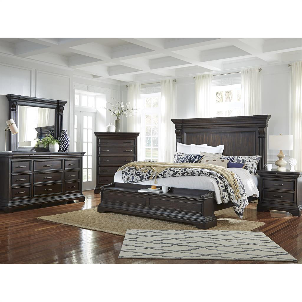 Caldwell Storage Bedroom Set - Queen Size Bed Frame with Drawers & Nightstand - Space Saving Bedroom Furniture for Small Rooms & Apartments