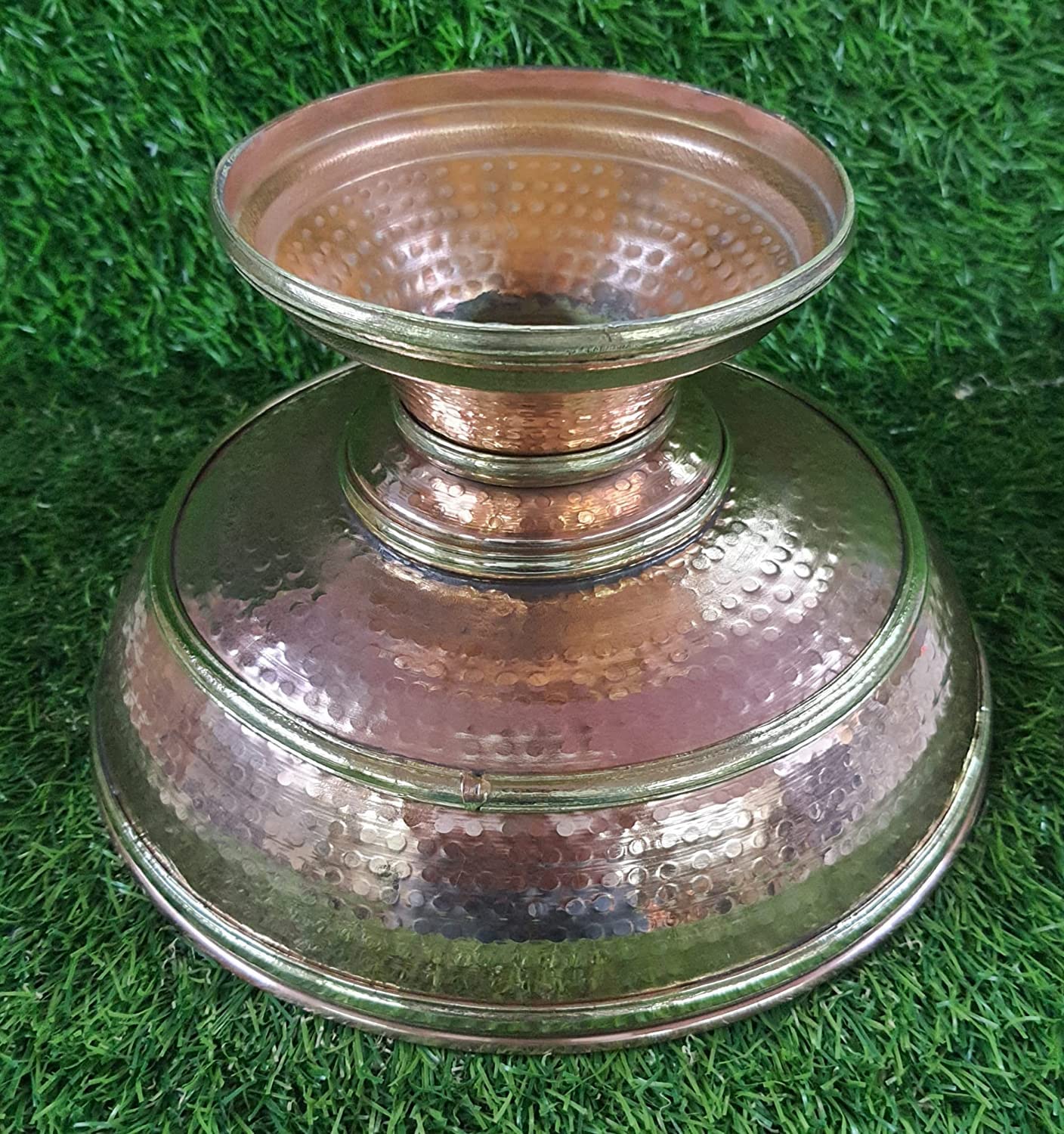 Premium Copper Fruit and Vegetable Bowl - Elegant Handcrafted Design for Fresh Produce Display - Perfect for Kitchen Countertop, Dining Table, and Gift Giving