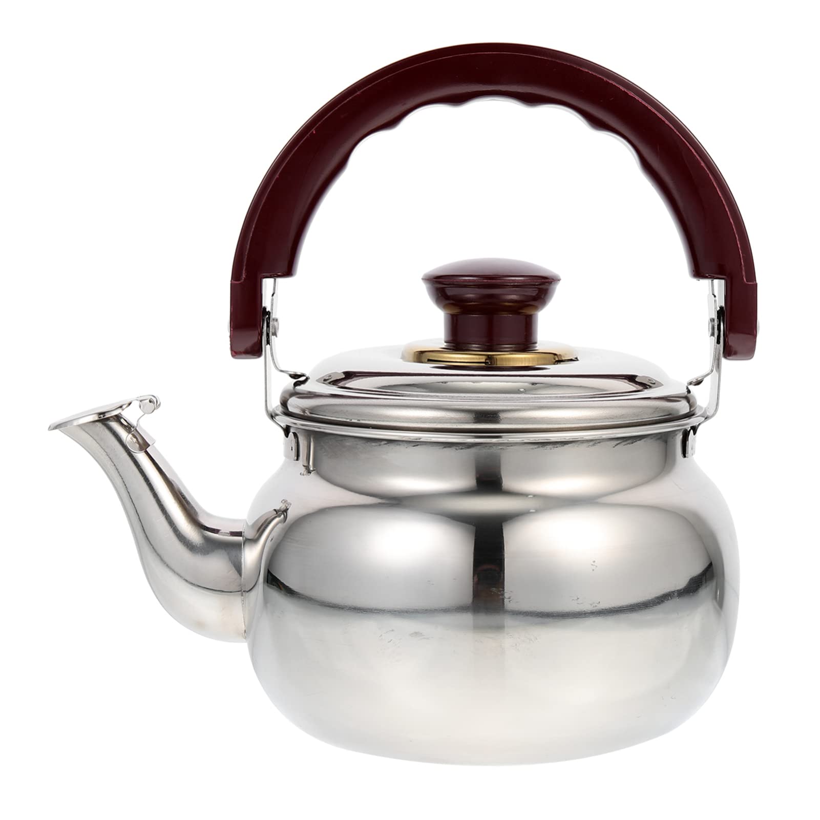 Hemoton Stainless Steel Whistling Tea Kettle - Stovetop & Electric Hot Water Boiler for Tea, Coffee & Cooking - Perfect for Home, Office & Camping Use