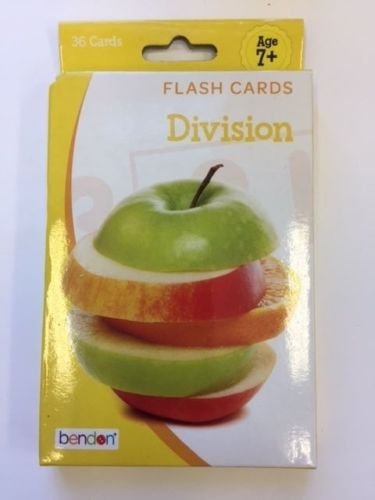 Bendon Division Flash Cards - 36 Count Math Learning Cards for Kids - Perfect for Homeschooling, Classroom, and Tutoring